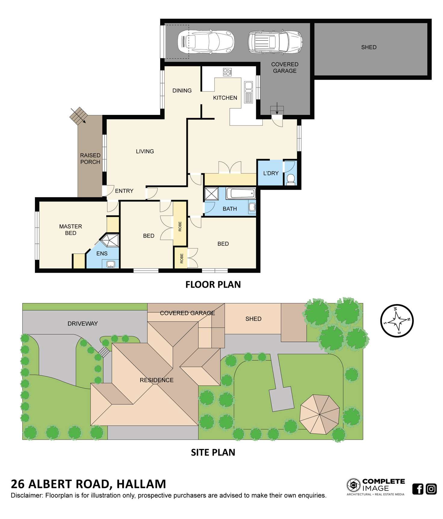 Floorplan of Homely house listing, 26 Albert Road, Hallam VIC 3803