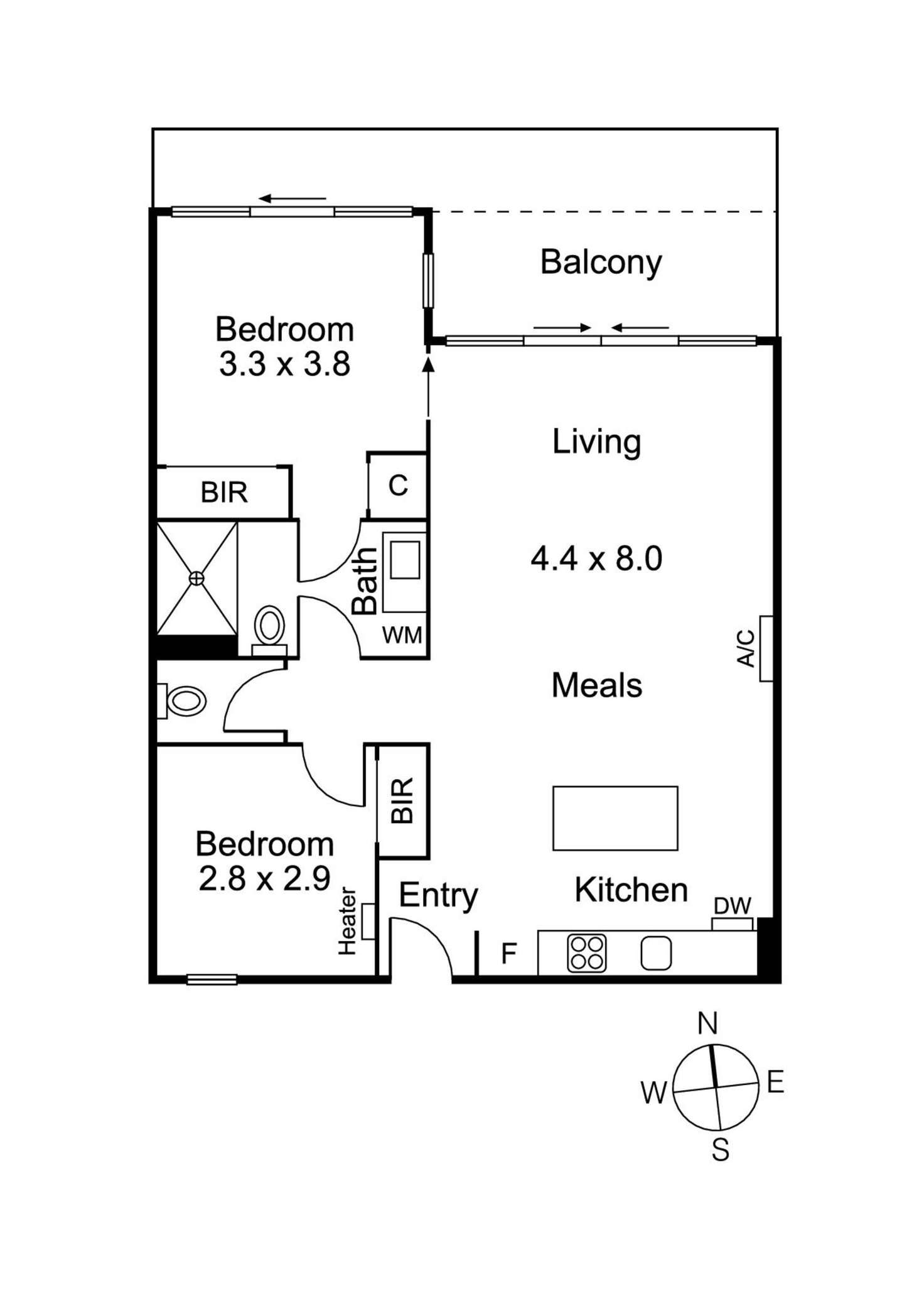 Floorplan of Homely apartment listing, 120/43-55 High Street, Preston VIC 3072
