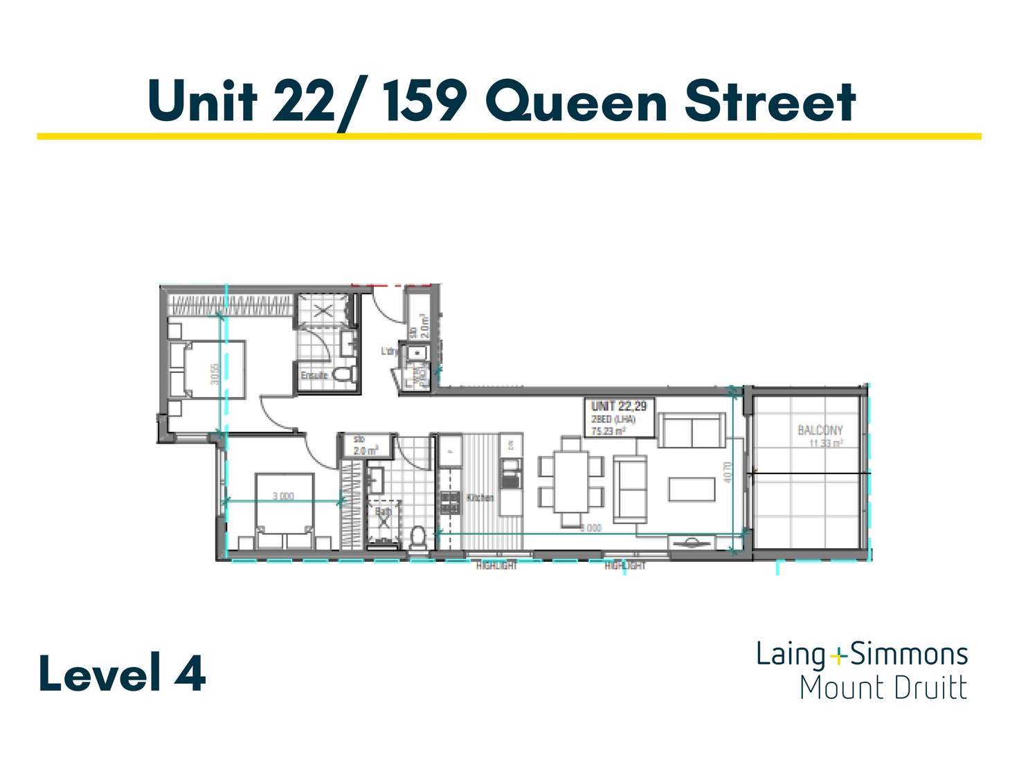 Floorplan of Homely unit listing, Level 5/29/159 Queen Street, St Marys NSW 2760