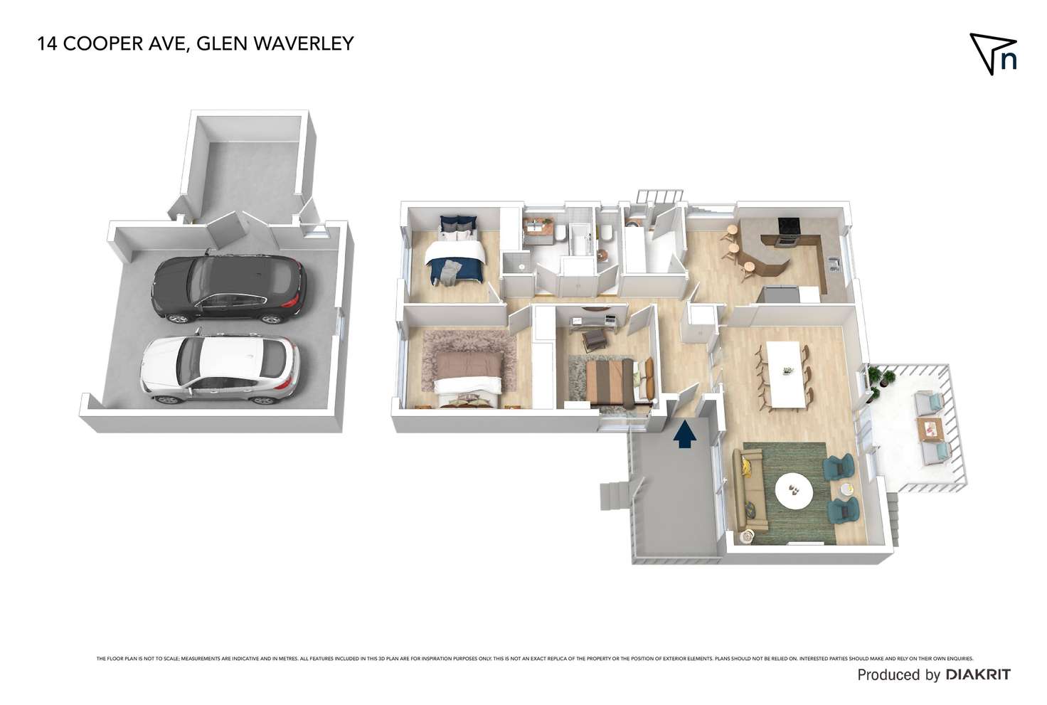 Floorplan of Homely house listing, 14 Cooper Avenue, Glen Waverley VIC 3150
