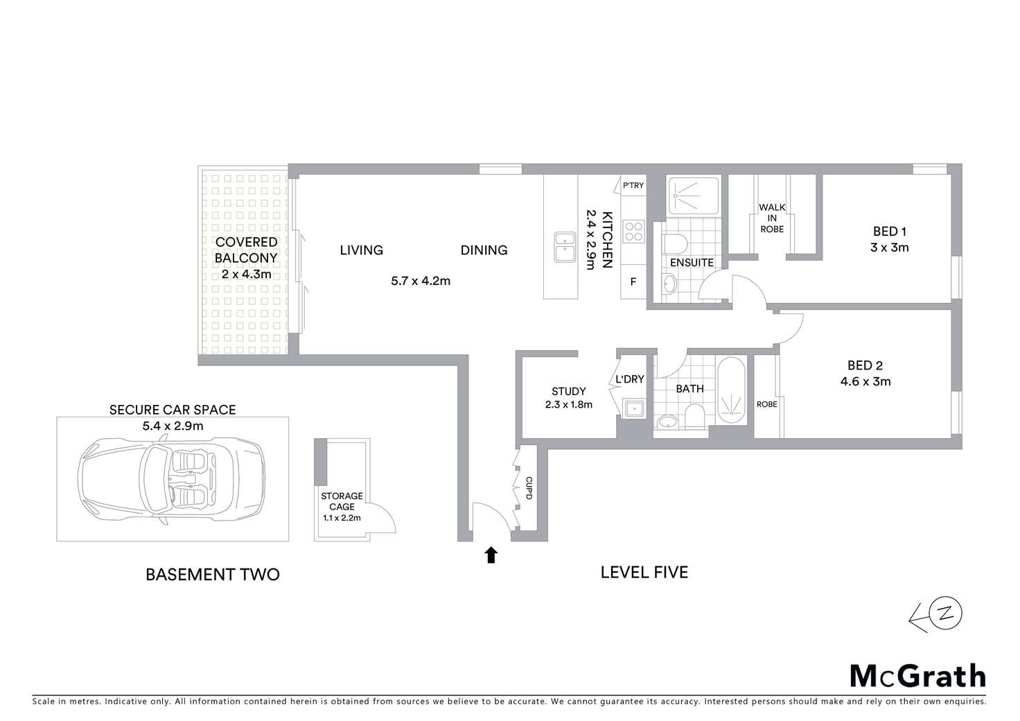 Floorplan of Homely apartment listing, 502/460 Forest Road, Hurstville NSW 2220