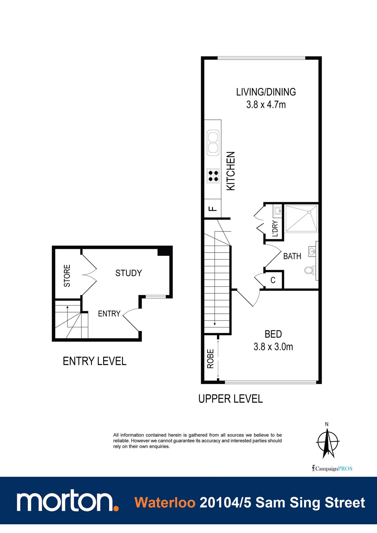 Floorplan of Homely apartment listing, 20104/5 Sam Sing Street, Waterloo NSW 2017