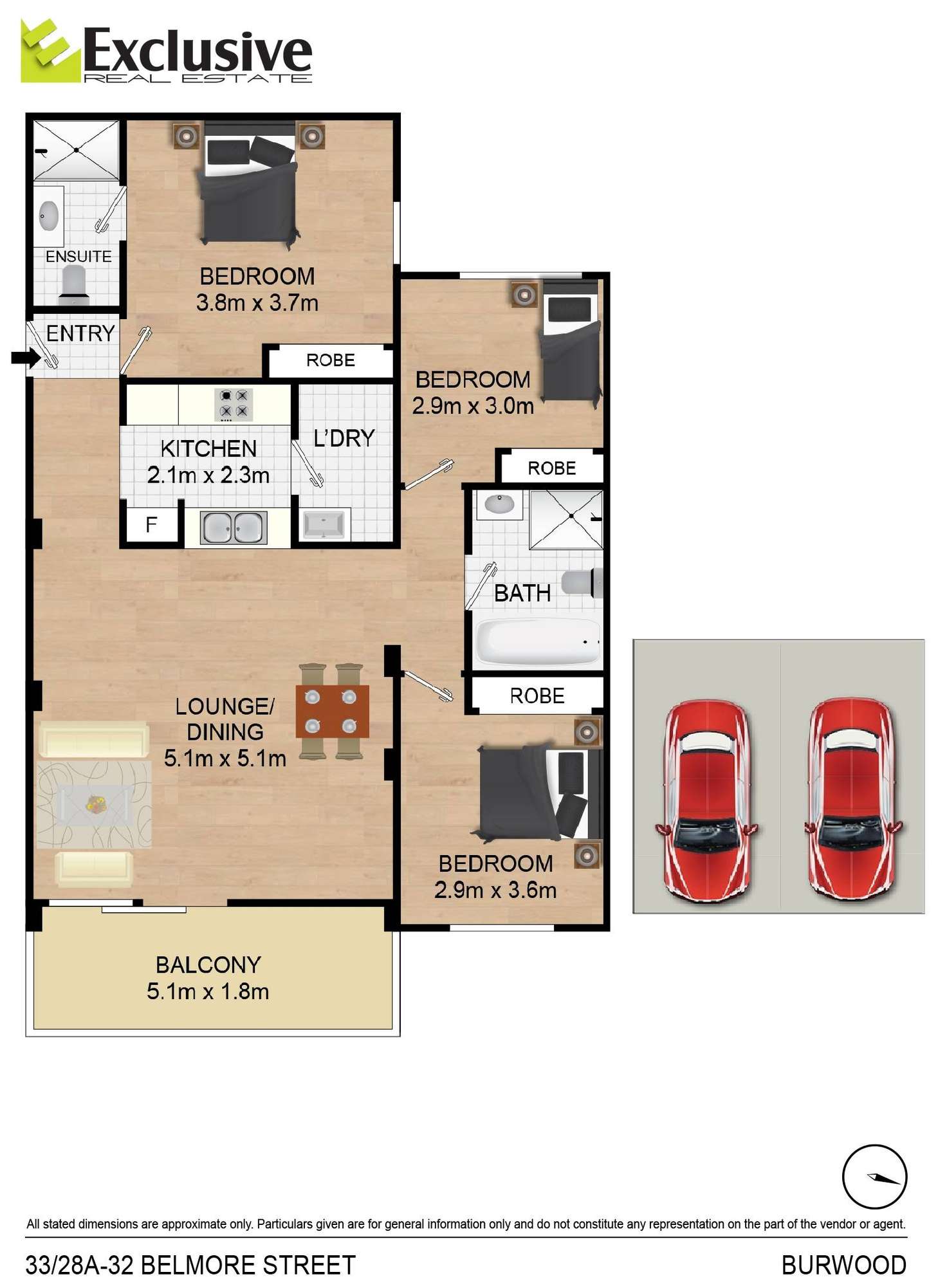 Floorplan of Homely apartment listing, 33/28a-32 Belmore Street, Burwood NSW 2134