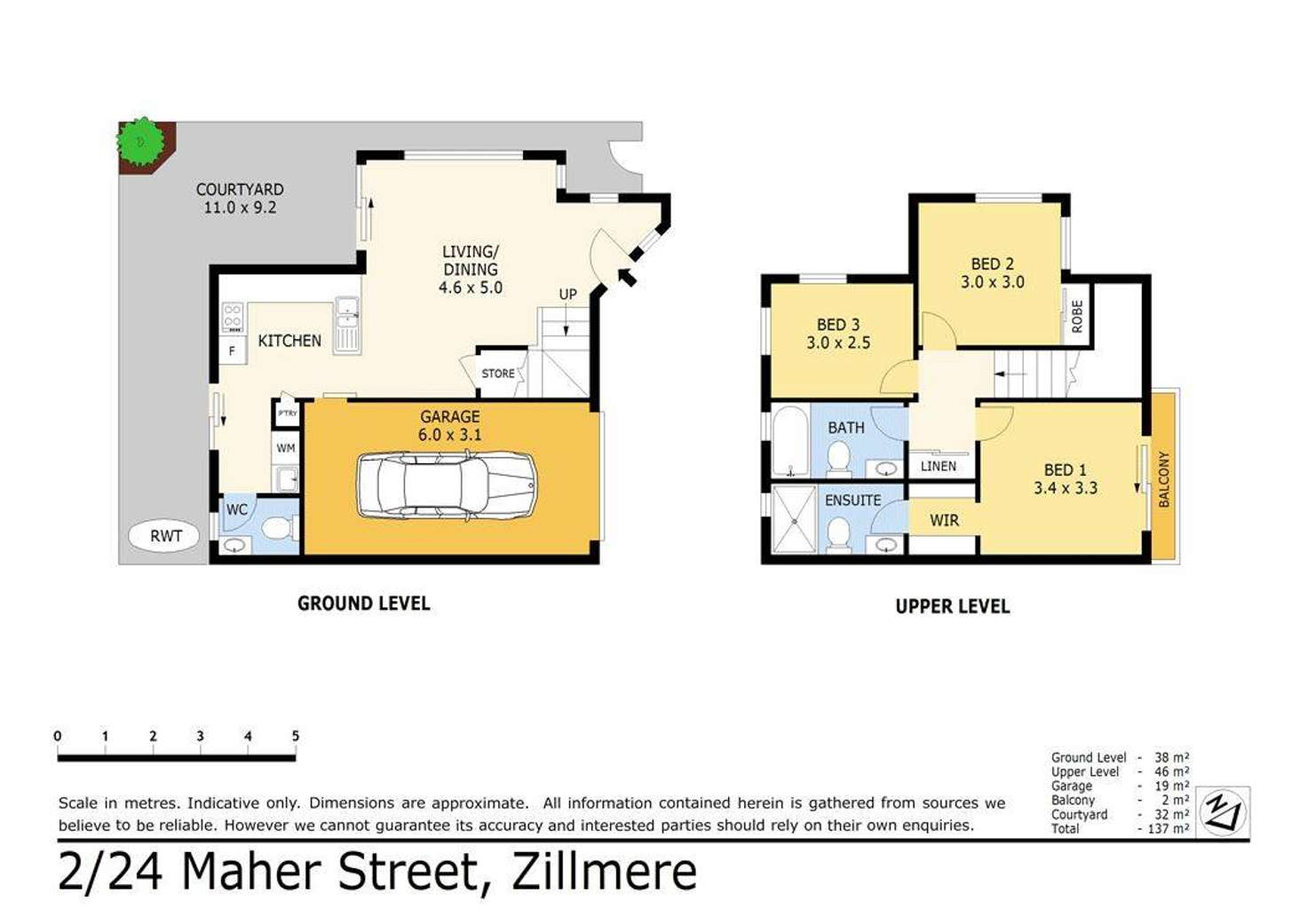Floorplan of Homely townhouse listing, 2/24 Maher Street, Zillmere QLD 4034