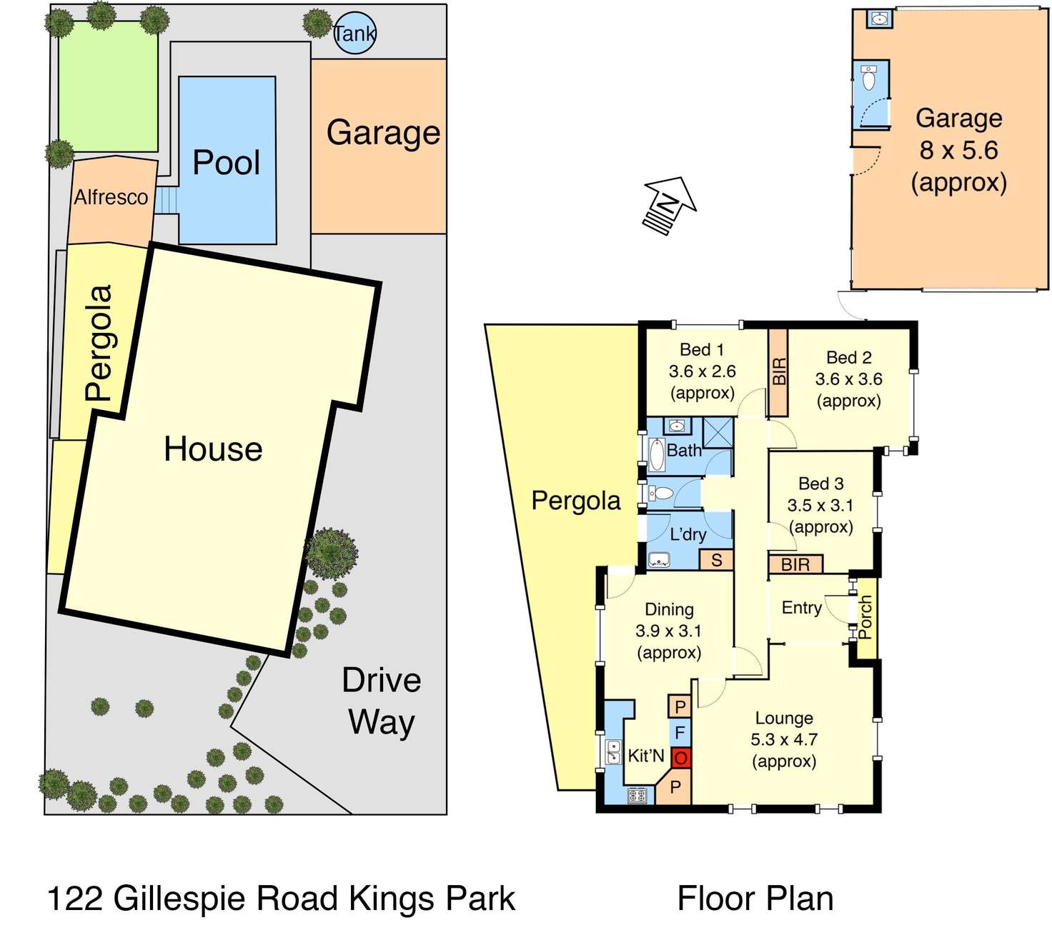 Floorplan of Homely house listing, 122 Gillespie Road, Kings Park VIC 3021