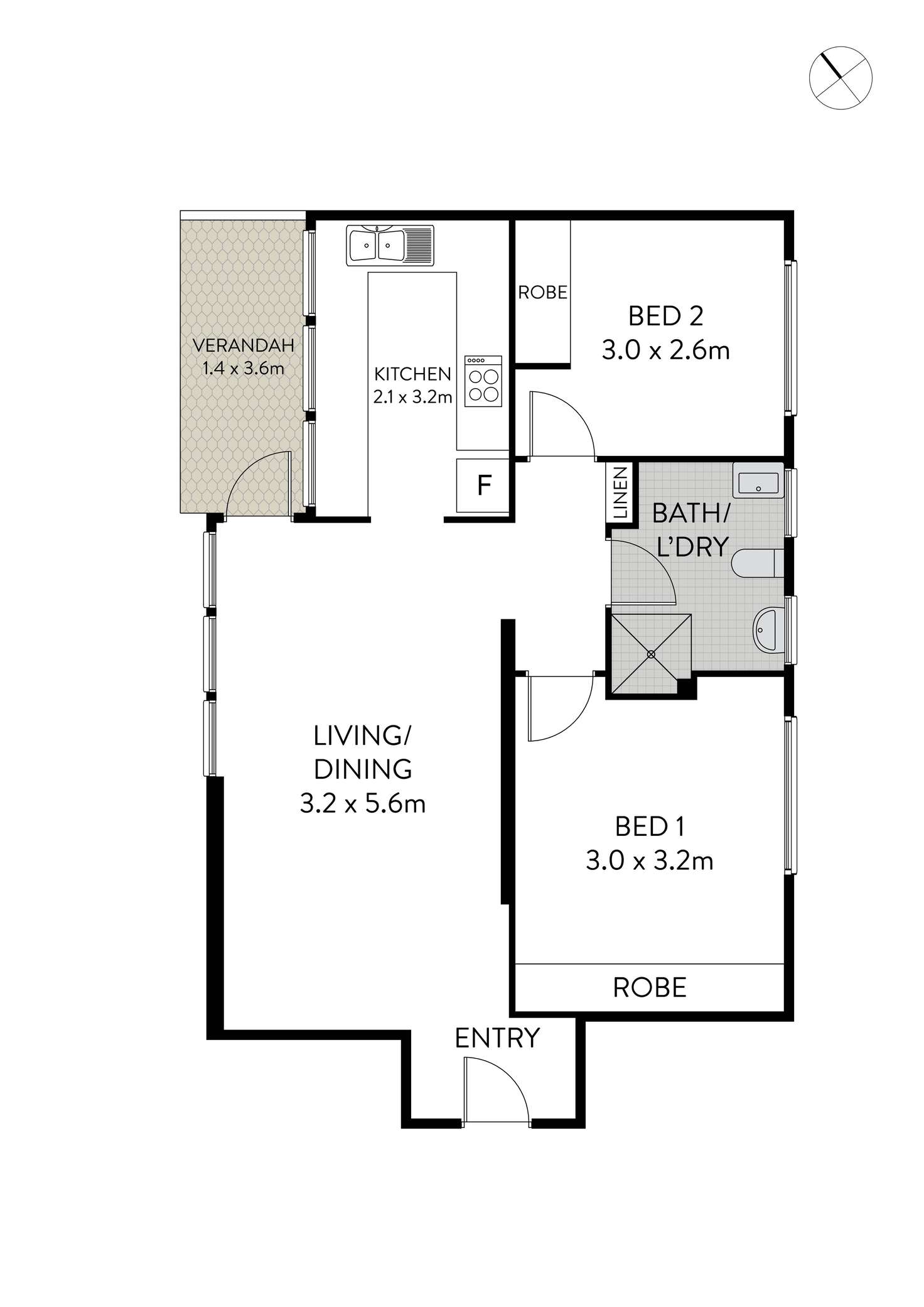 Floorplan of Homely apartment listing, LG 2/23-25 Gower Street, Summer Hill NSW 2130