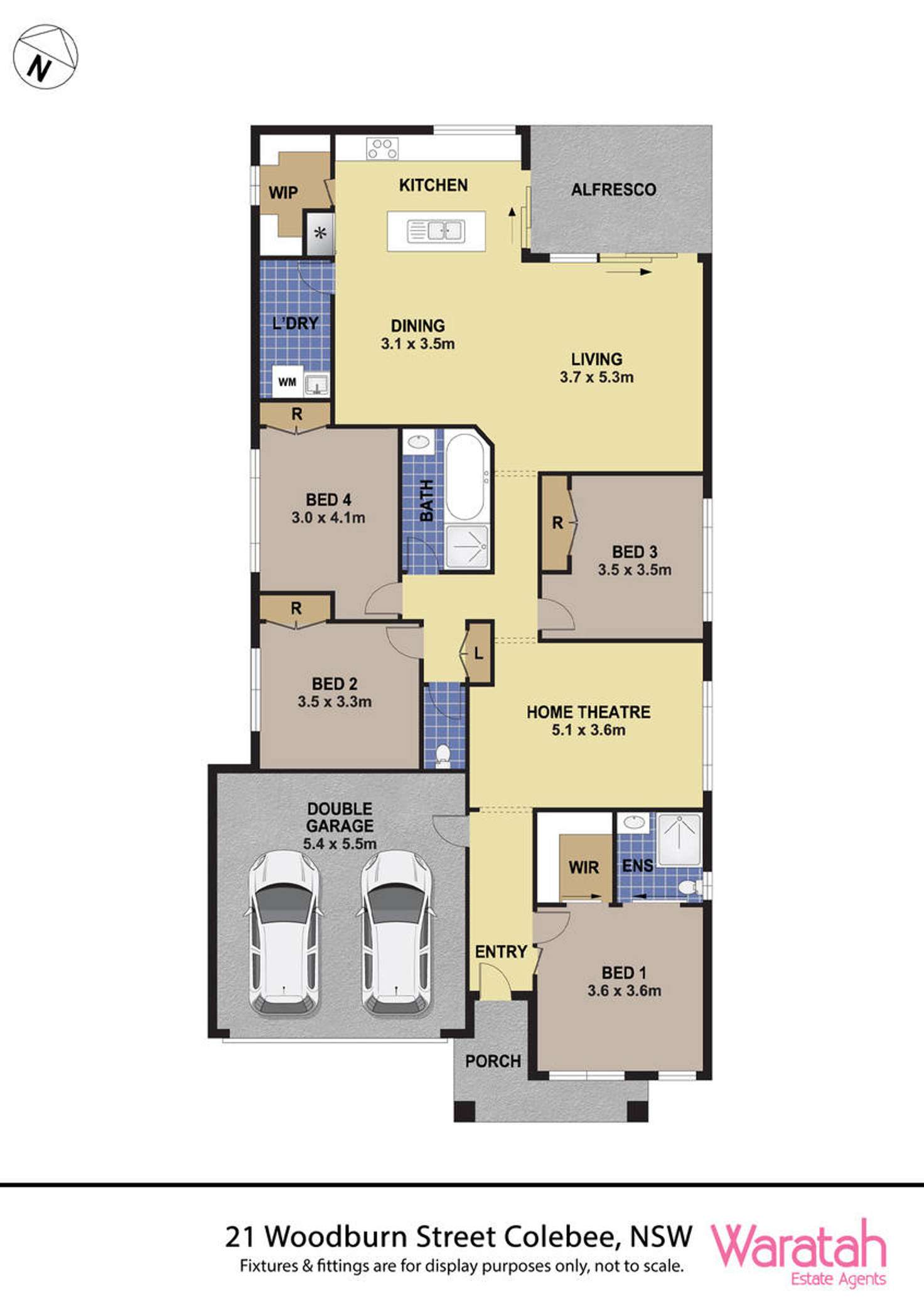 Floorplan of Homely house listing, 21 Woodburn Street, Colebee NSW 2761