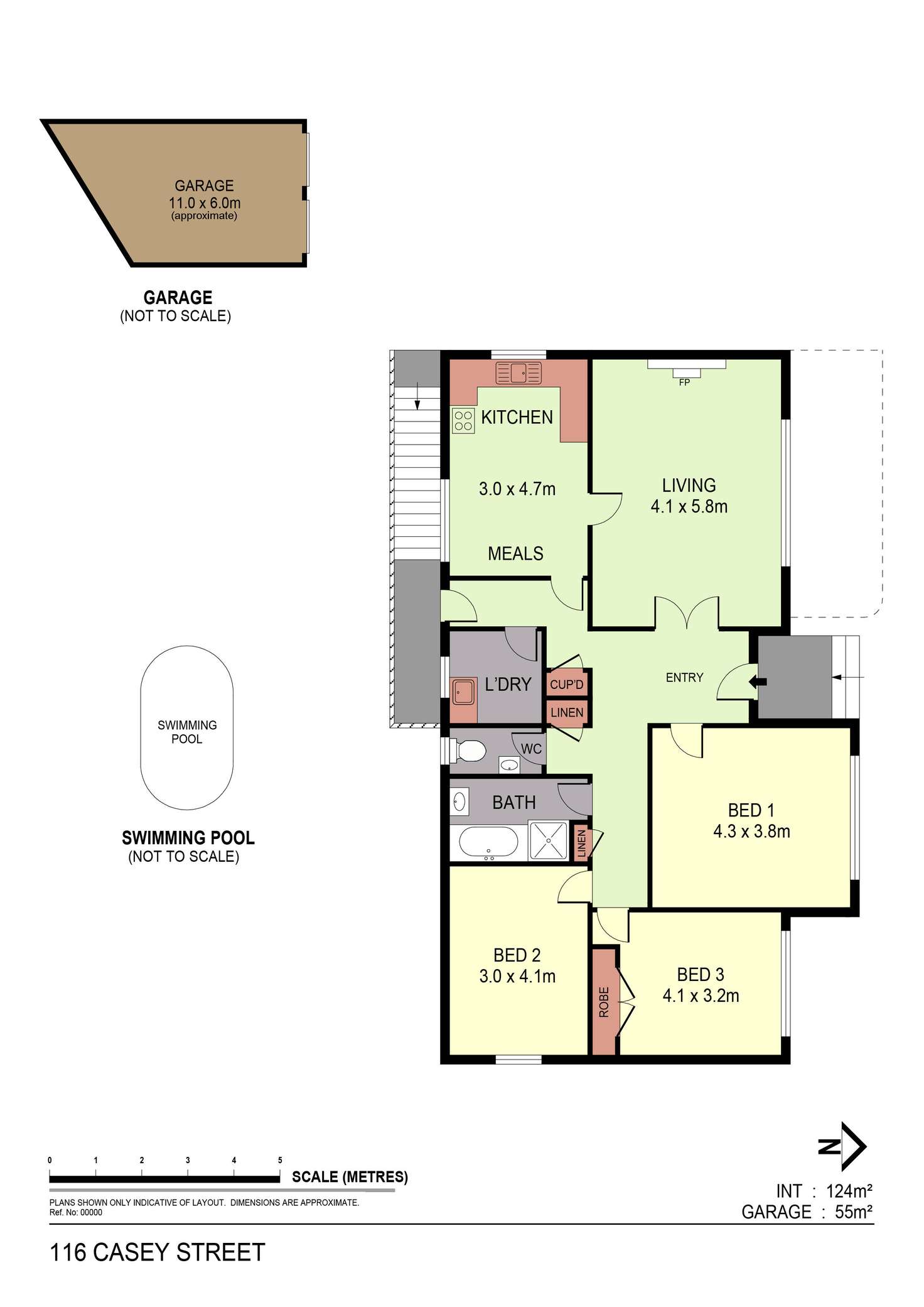 Floorplan of Homely house listing, 116 Casey Street, East Bendigo VIC 3550