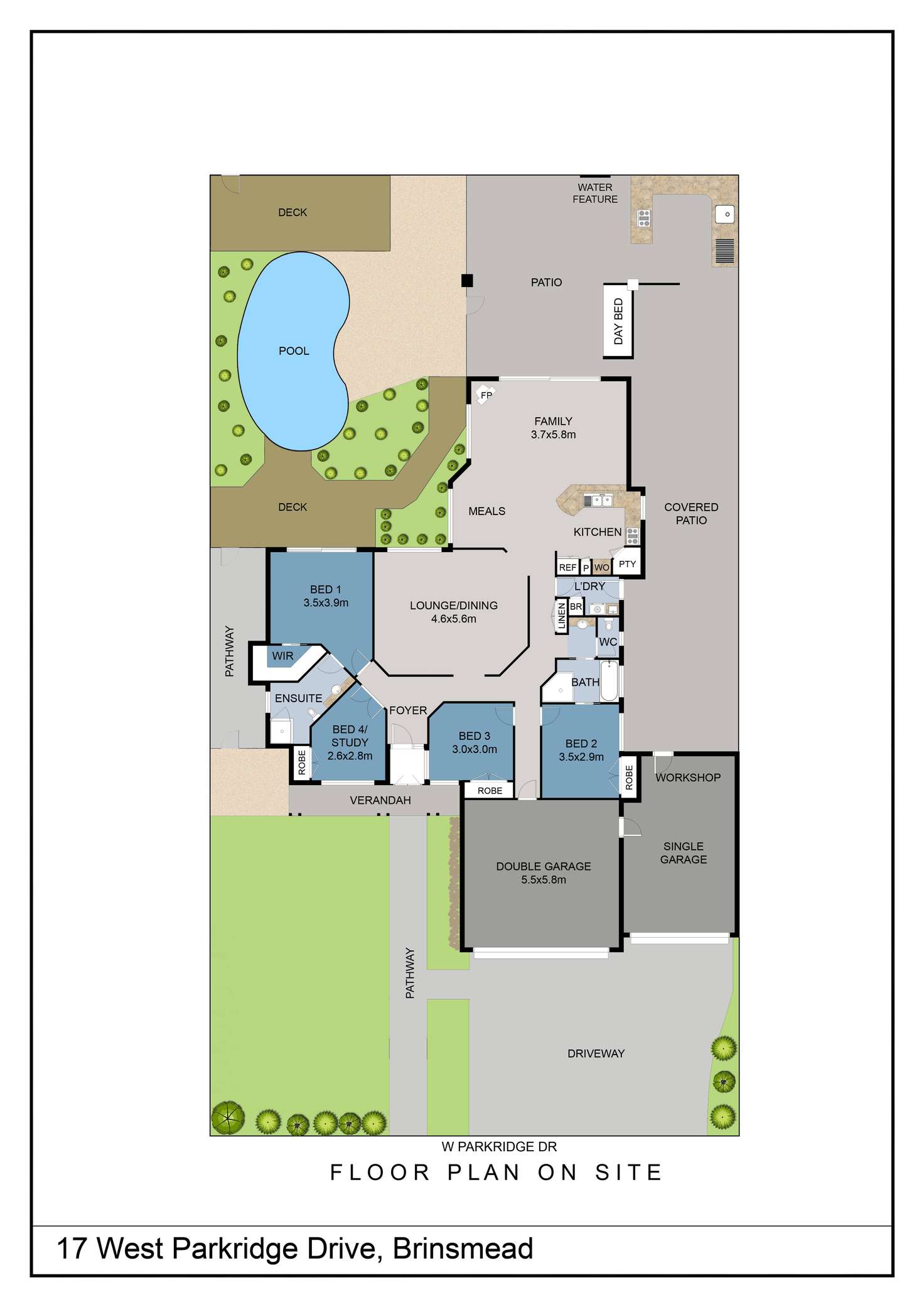 Floorplan of Homely house listing, 17 West Parkridge Drive, Brinsmead QLD 4870