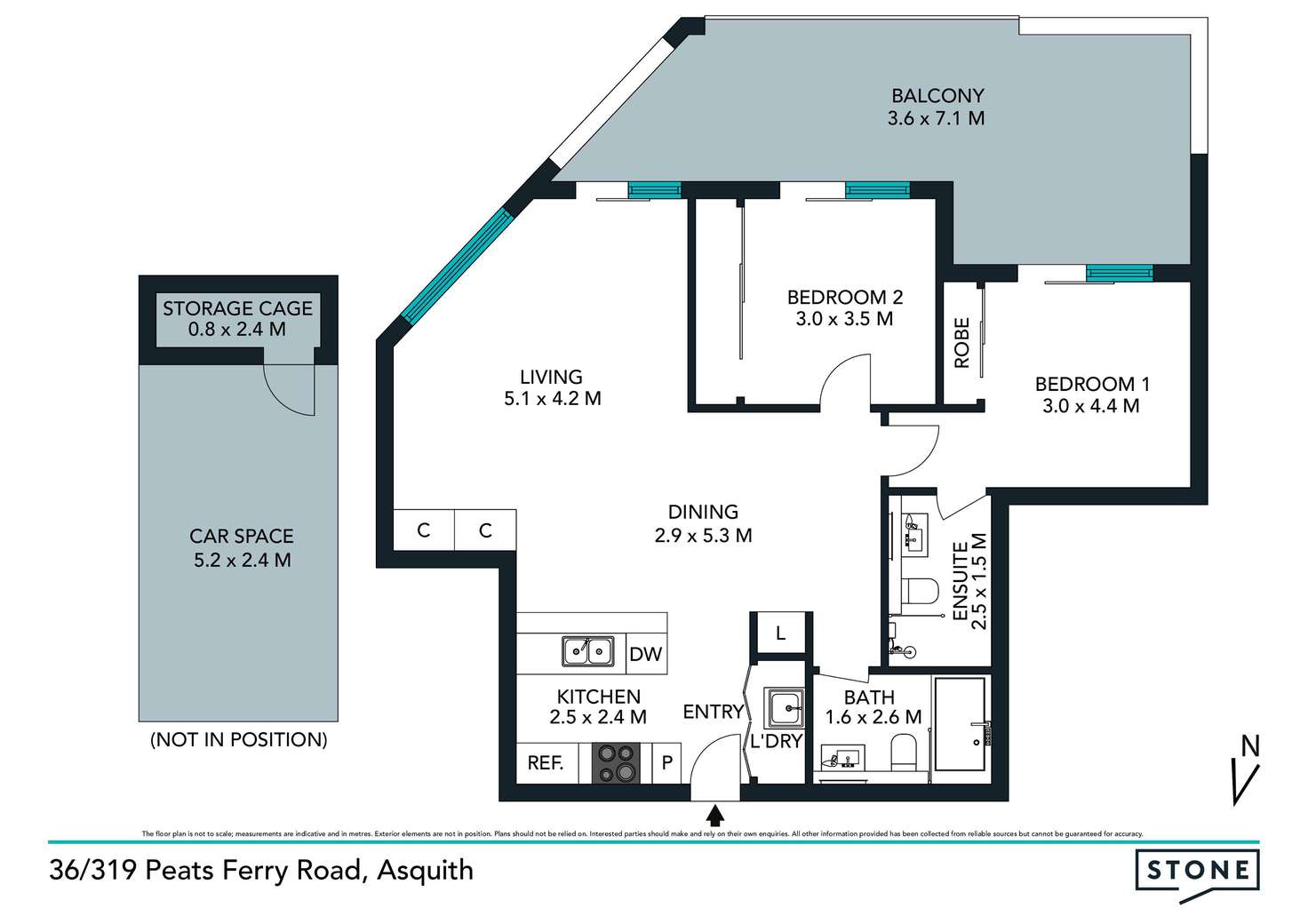 Floorplan of Homely apartment listing, 36/319 Peats Ferry Road, Asquith NSW 2077