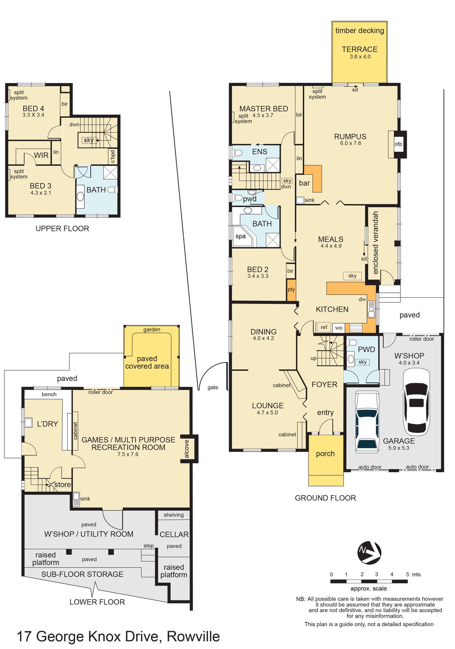 Floorplan of Homely house listing, 17 George Knox Drive, Rowville VIC 3178