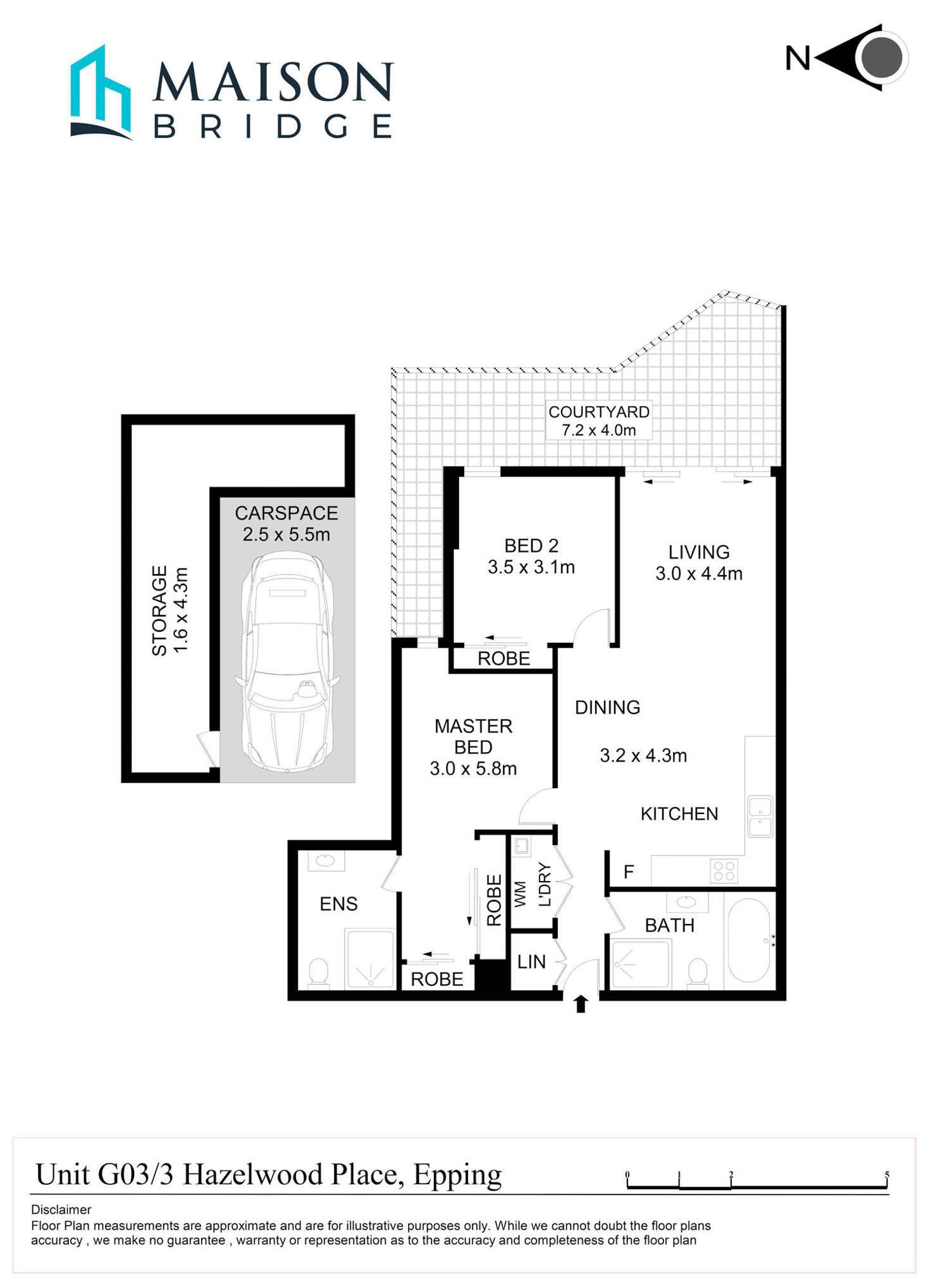Floorplan of Homely apartment listing, Level 3/3 Hazlewood Place, Epping NSW 2121