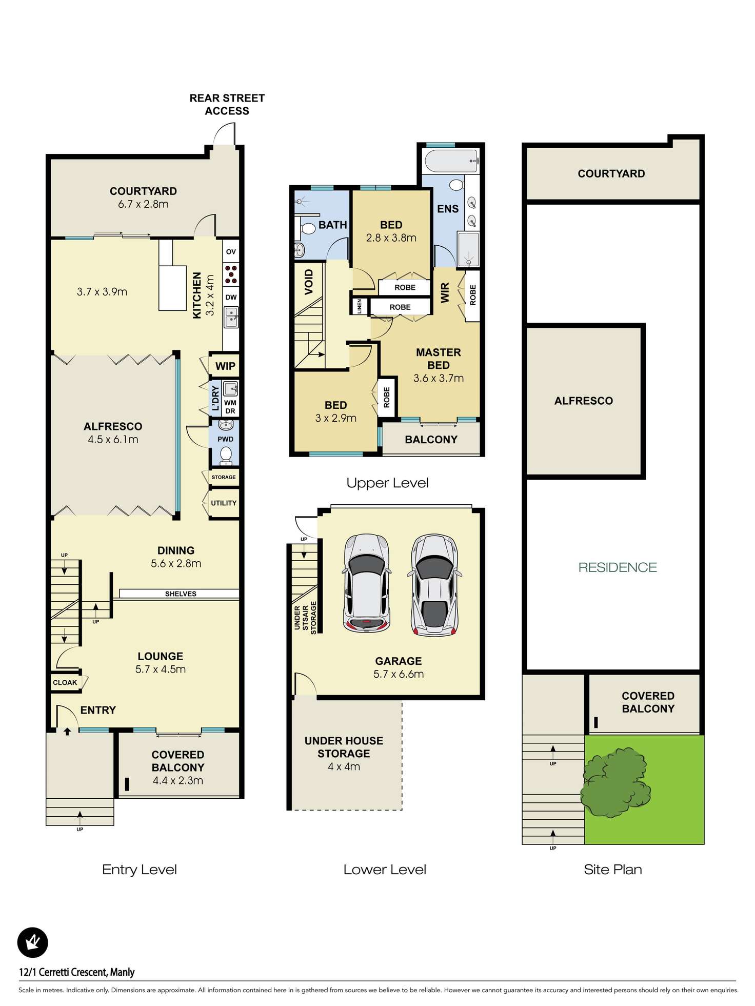 Floorplan of Homely house listing, 12/1 Cerretti Crescent, Manly NSW 2095