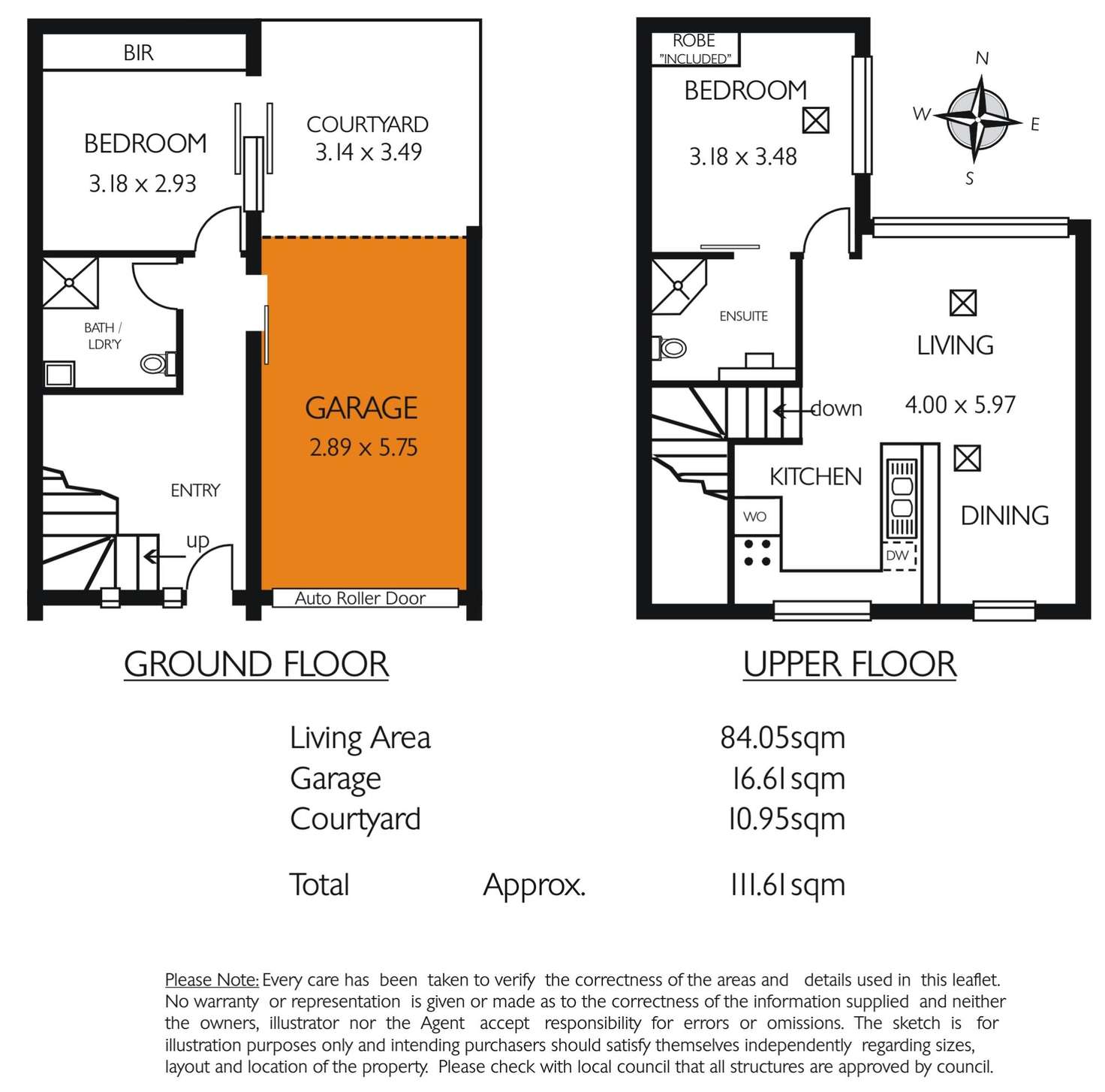 Floorplan of Homely townhouse listing, 18 Halifax Mews, Adelaide SA 5000