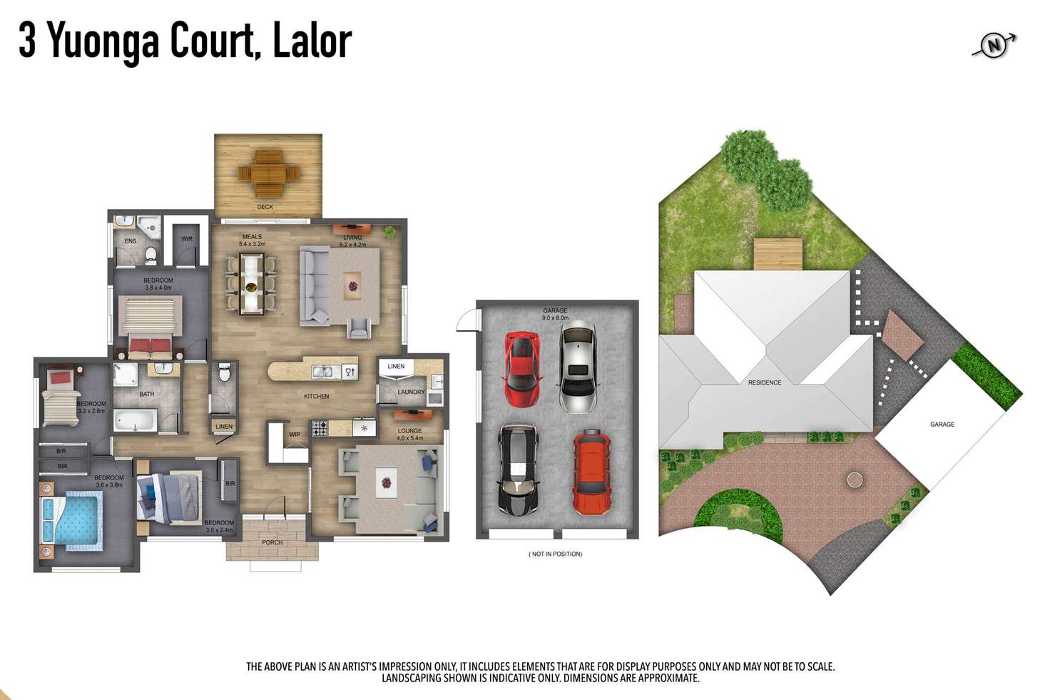 Floorplan of Homely house listing, 3 Yuonga Court, Lalor VIC 3075