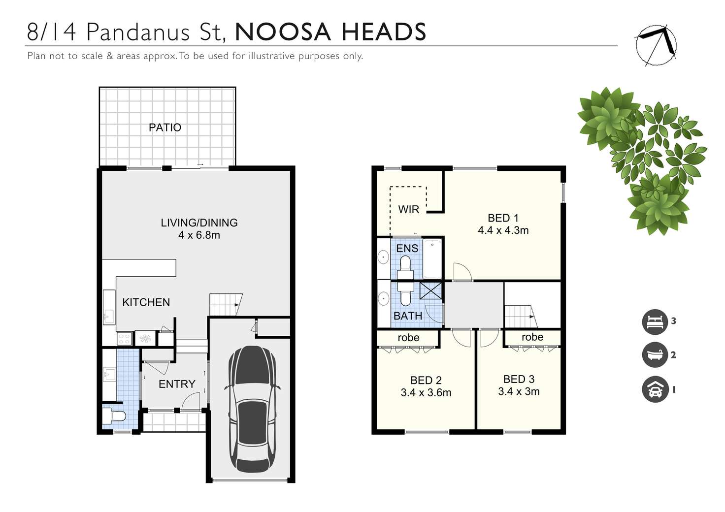 Floorplan of Homely apartment listing, 8/14 Pandanus Street, Noosa Heads QLD 4567