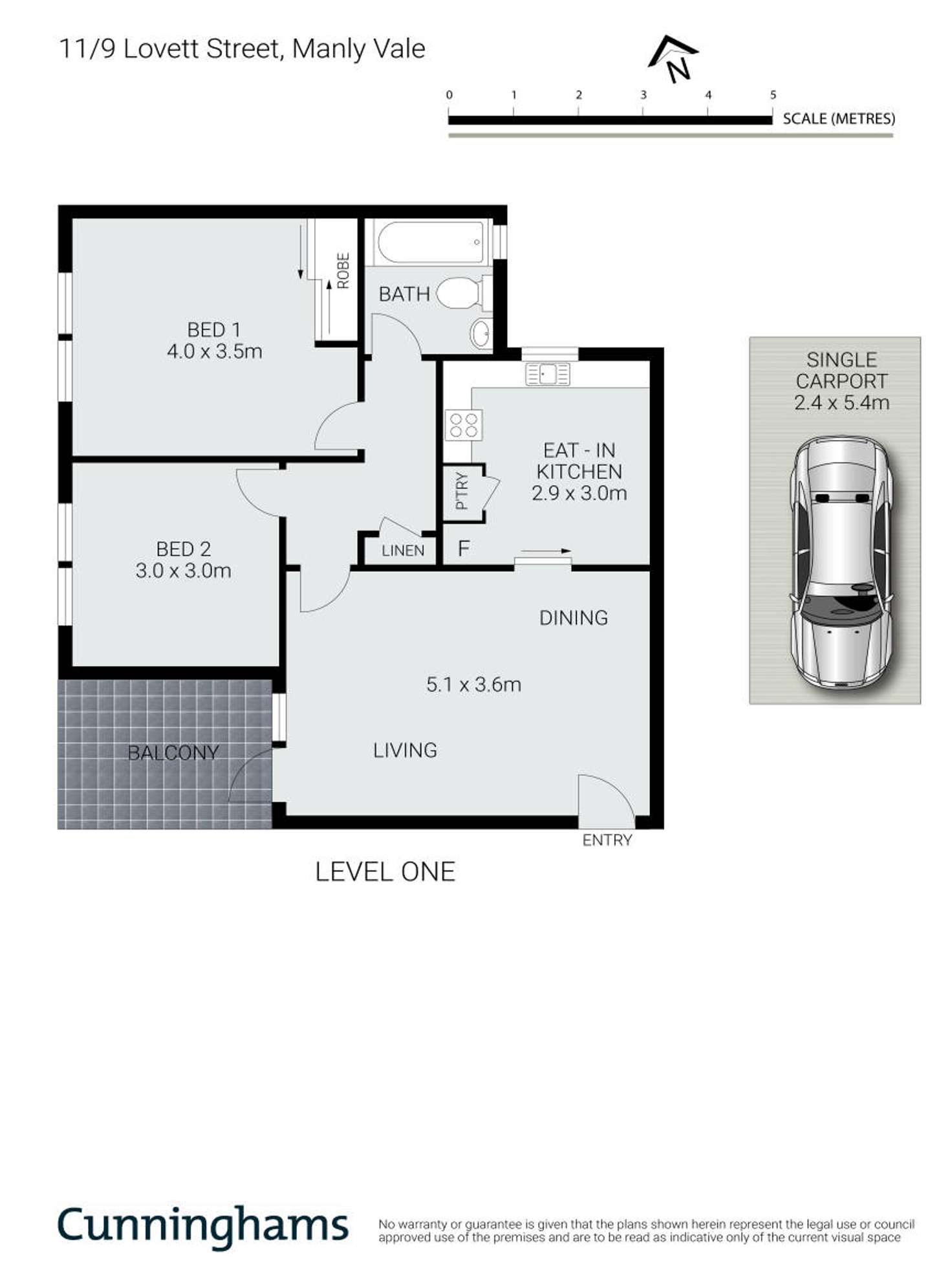 Floorplan of Homely apartment listing, 11/9 Lovett Street, Manly Vale NSW 2093