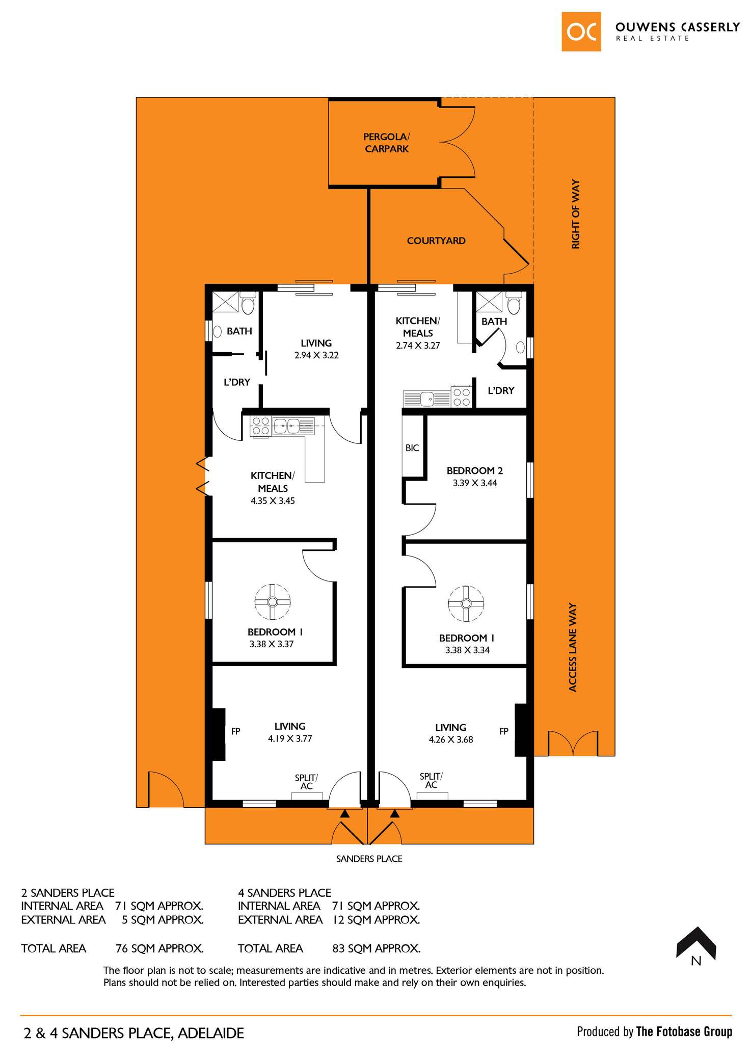 Floorplan of Homely house listing, 2 & 4 Sanders Place, Adelaide SA 5000