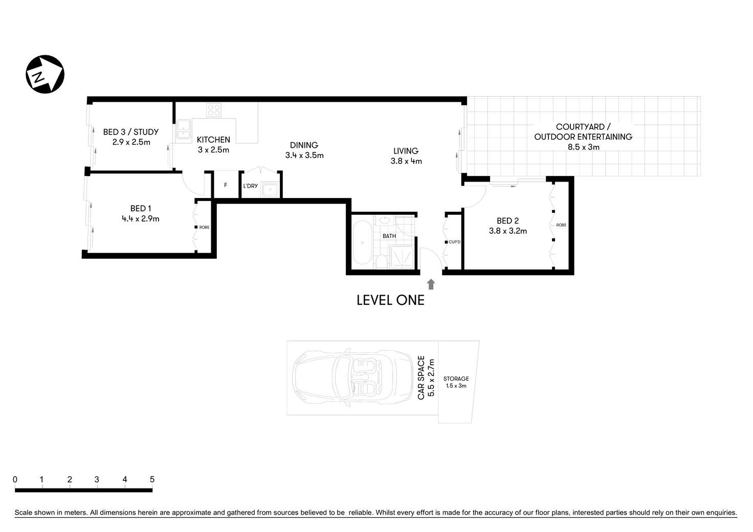 Floorplan of Homely apartment listing, 104/11 Grosvenor Lane, Neutral Bay NSW 2089