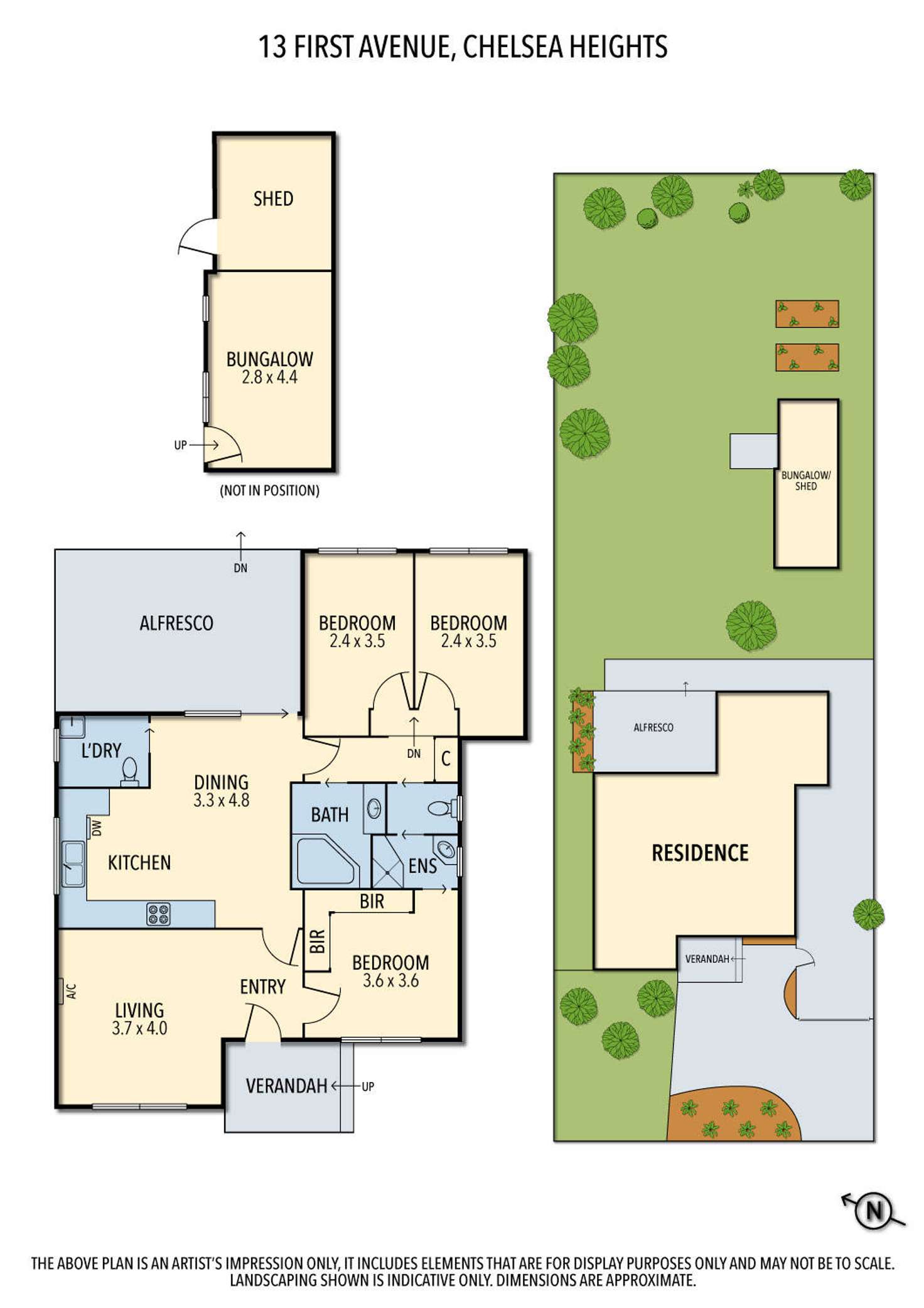 Floorplan of Homely house listing, 13 First Avenue, Chelsea Heights VIC 3196