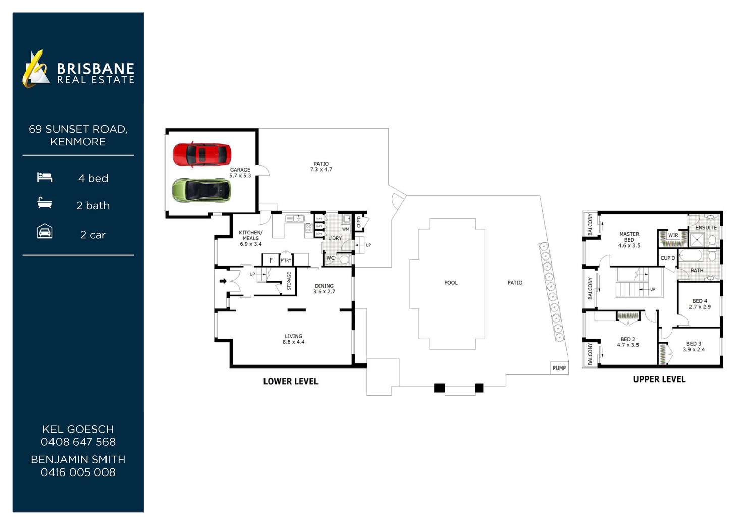 Floorplan of Homely house listing, 69 Sunset Road, Kenmore QLD 4069