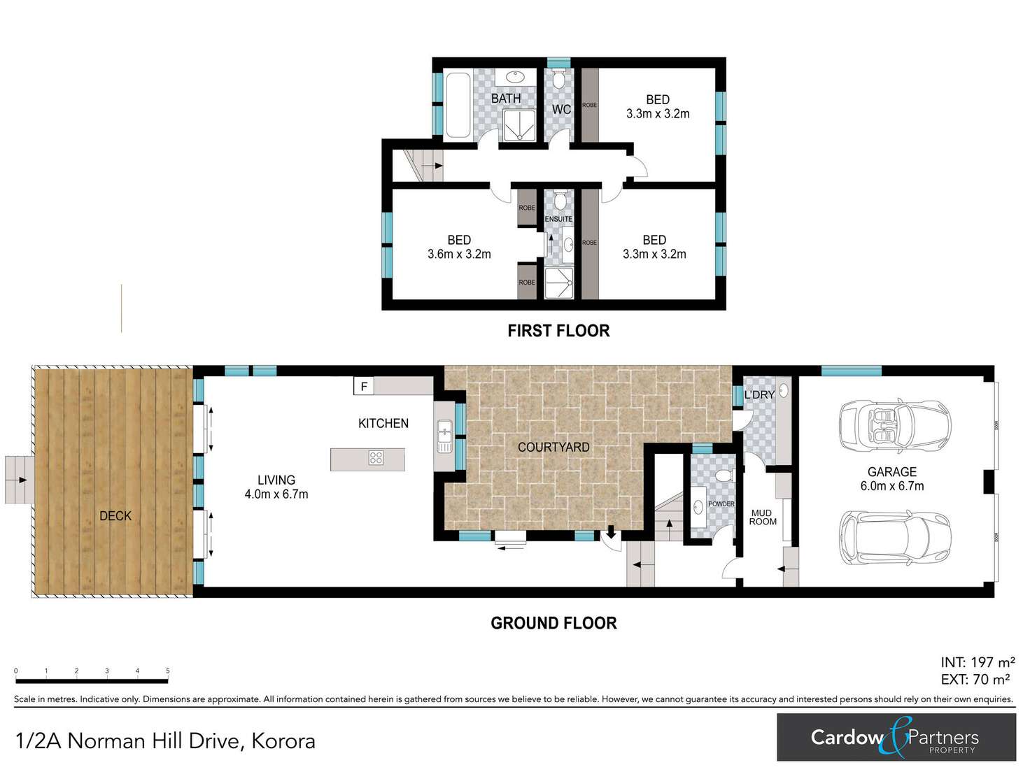 Floorplan of Homely townhouse listing, 1/2A Norman Hill Drive, Korora NSW 2450