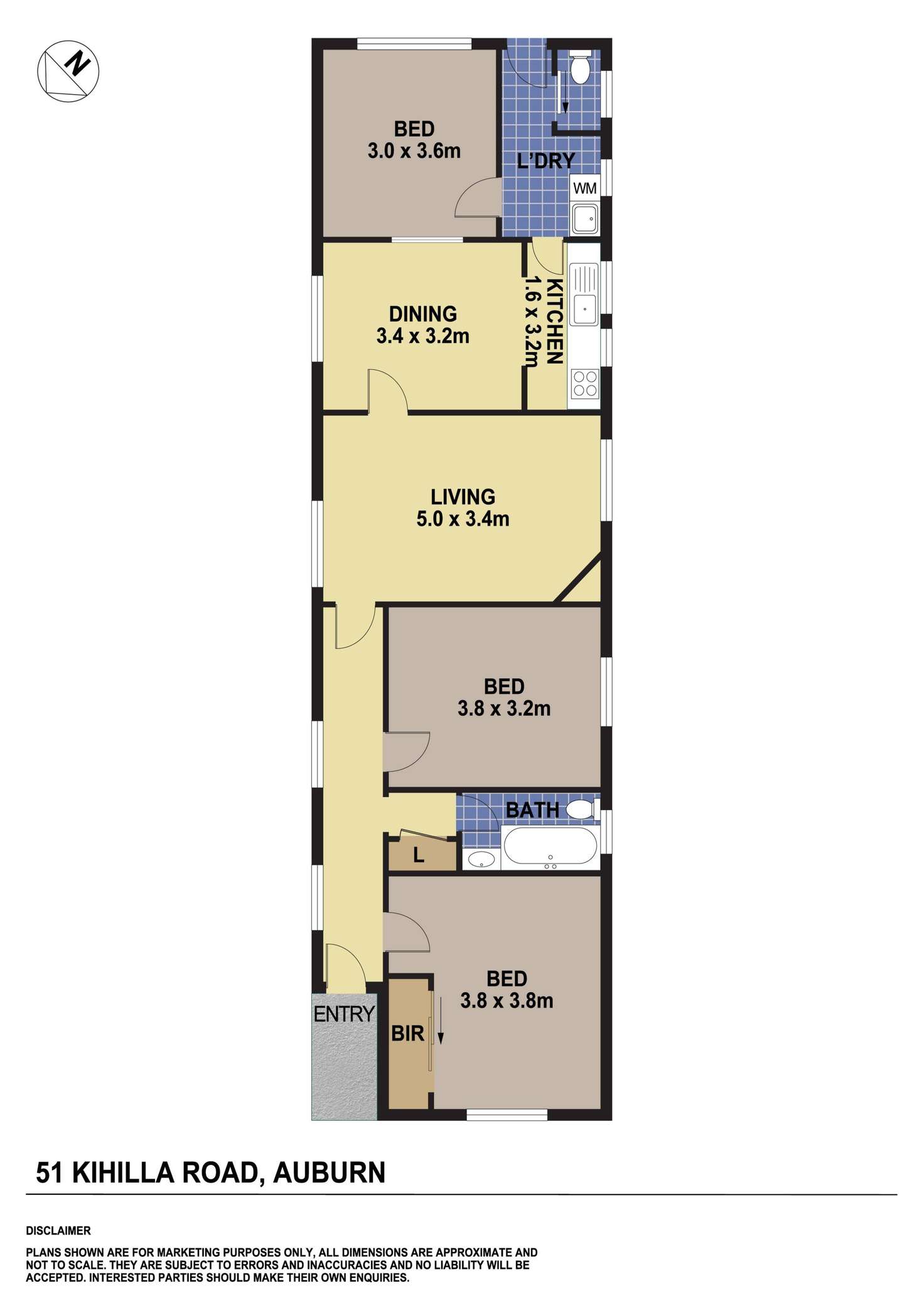 Floorplan of Homely house listing, 51 Kihilla Road, Auburn NSW 2144