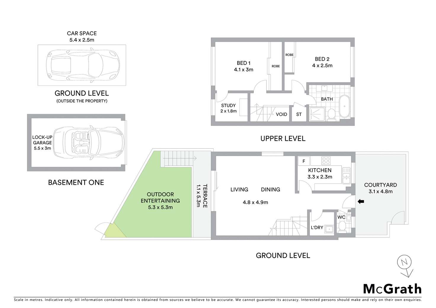 Floorplan of Homely townhouse listing, 48/23 Taranto Road, Marsfield NSW 2122