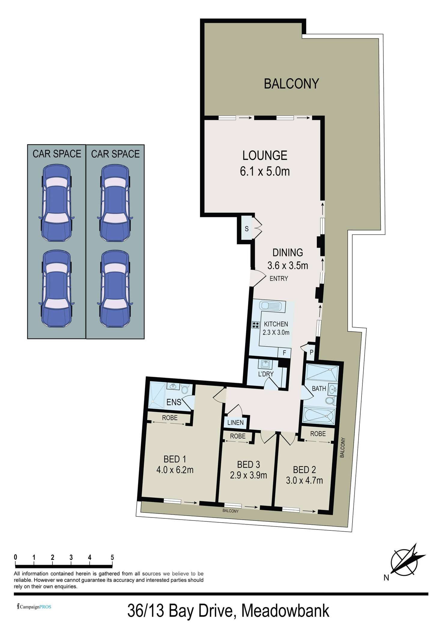 Floorplan of Homely apartment listing, 36/13 Bay Drive, Meadowbank NSW 2114