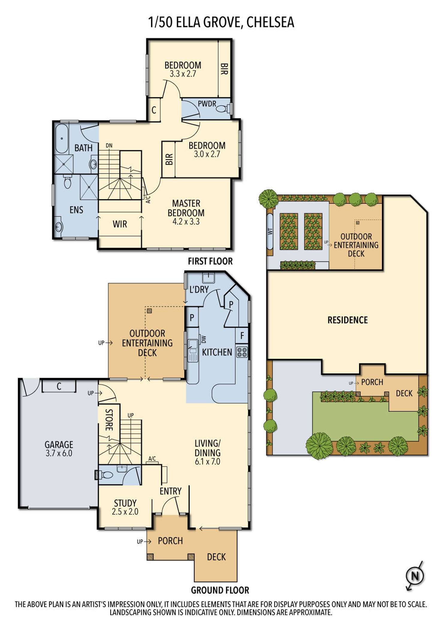 Floorplan of Homely unit listing, 1/50 Ella Grove, Chelsea VIC 3196