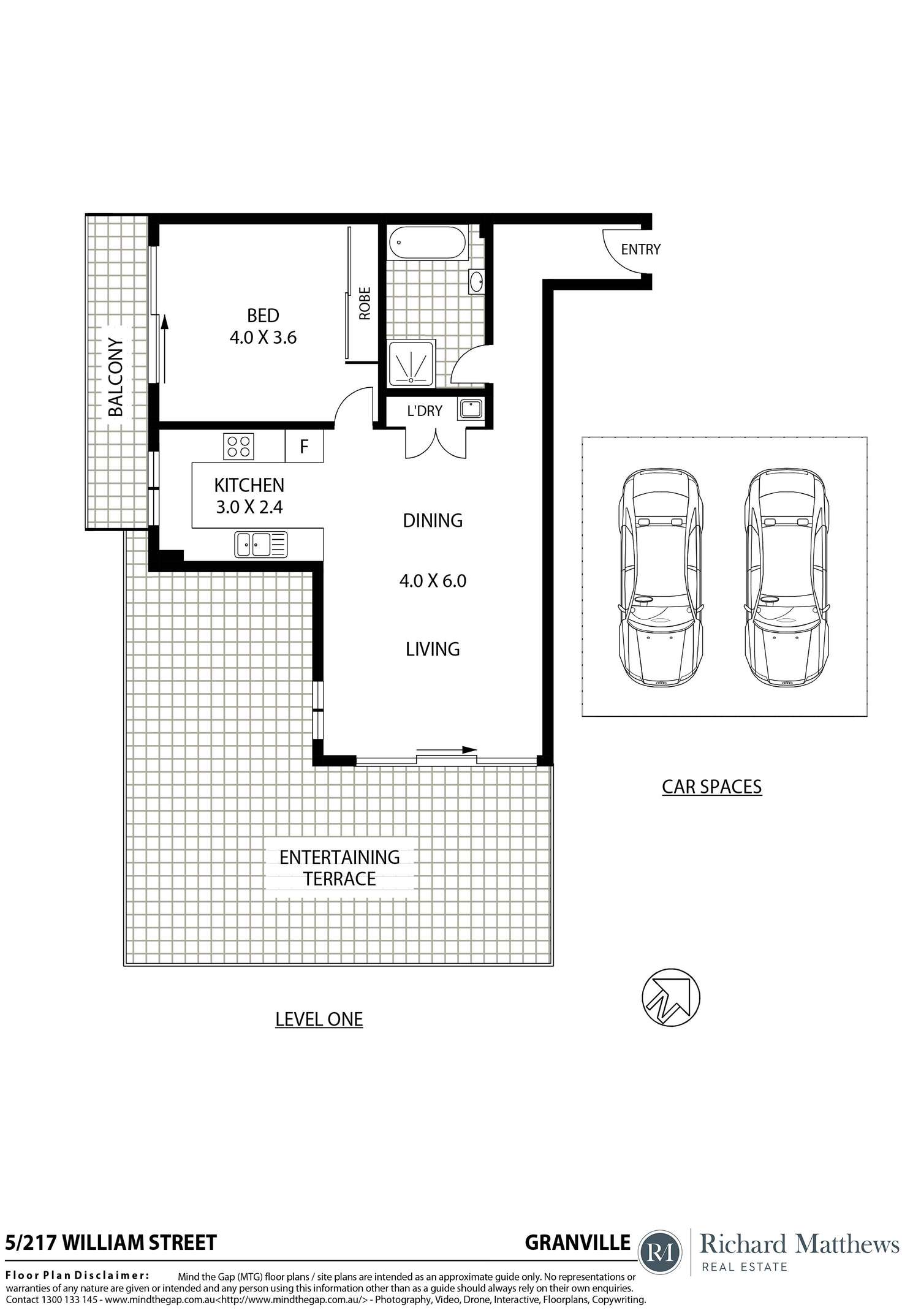 Floorplan of Homely apartment listing, 5/217 William Street, Granville NSW 2142