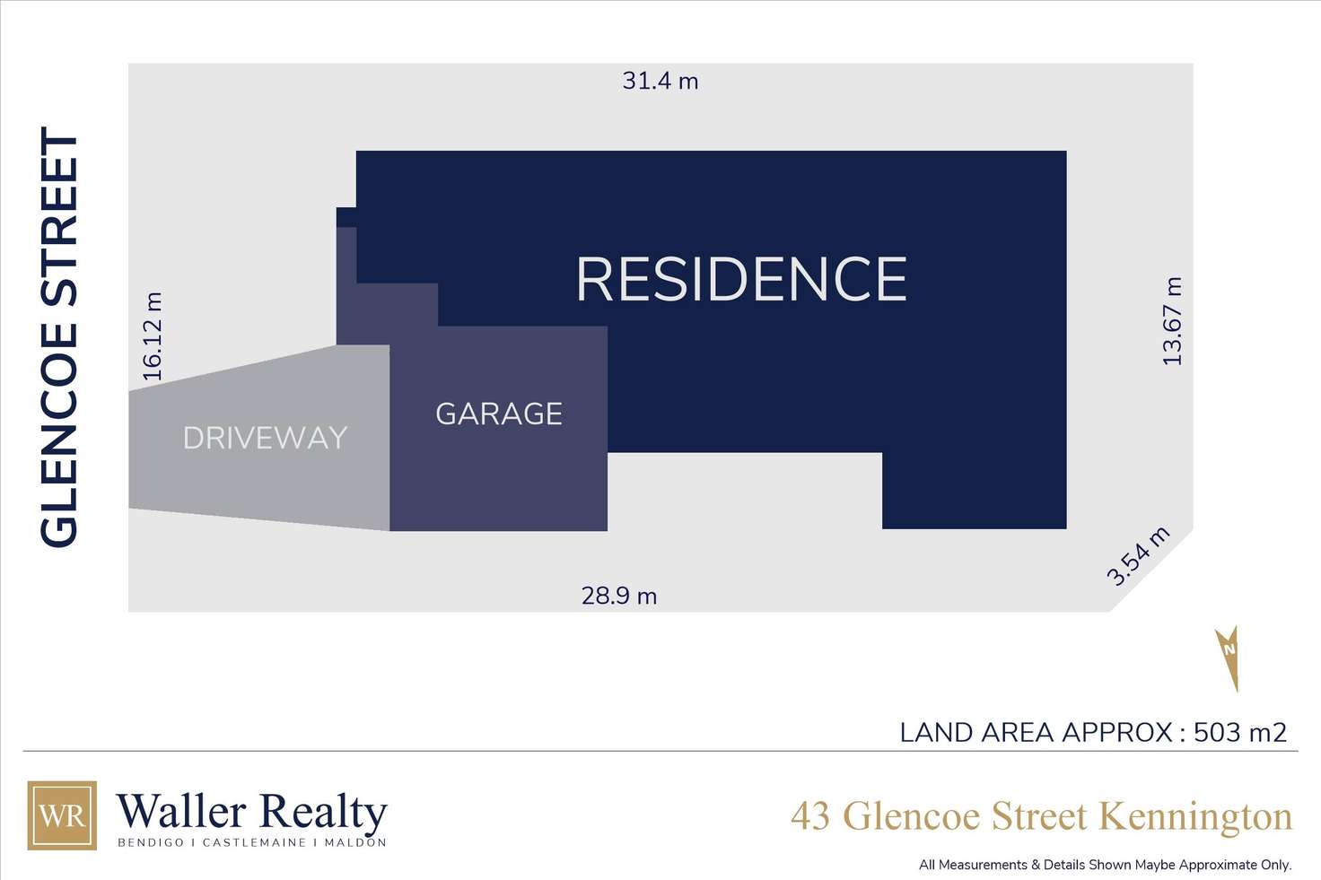 Floorplan of Homely house listing, 43A Glencoe Street, Kennington VIC 3550