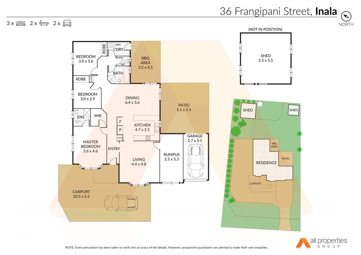 Floorplan of Homely house listing, 36 Frangipani Street, Inala QLD 4077