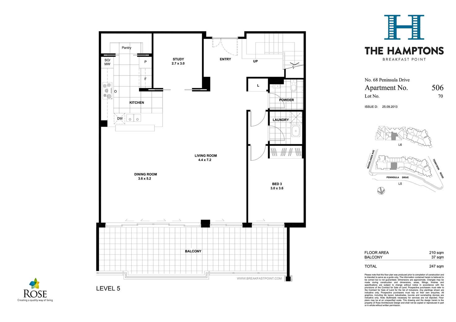 Floorplan of Homely apartment listing, 506/68 Peninsula Drive, Breakfast Point NSW 2137