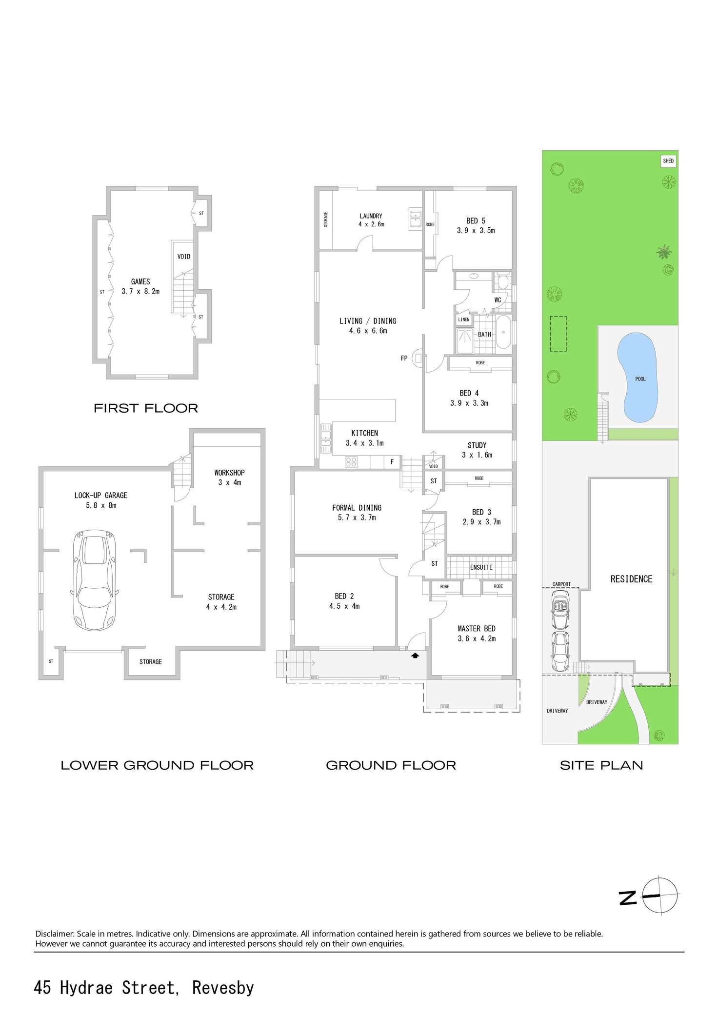 Floorplan of Homely house listing, 45 Hydrae Street, Revesby NSW 2212