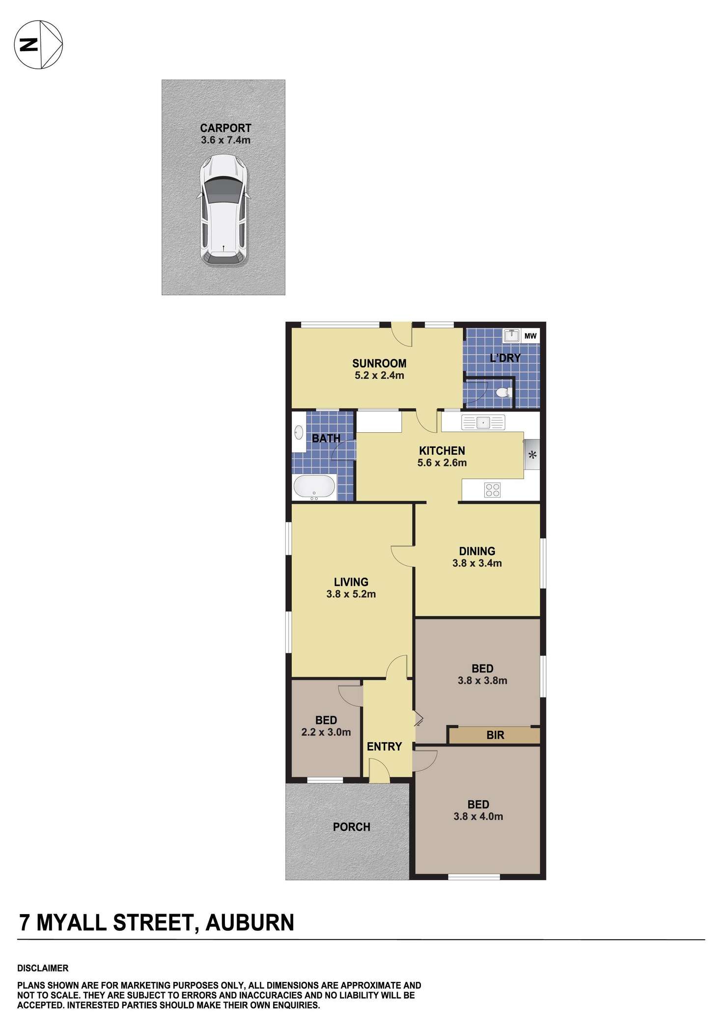 Floorplan of Homely house listing, 7 Myall Street, Auburn NSW 2144