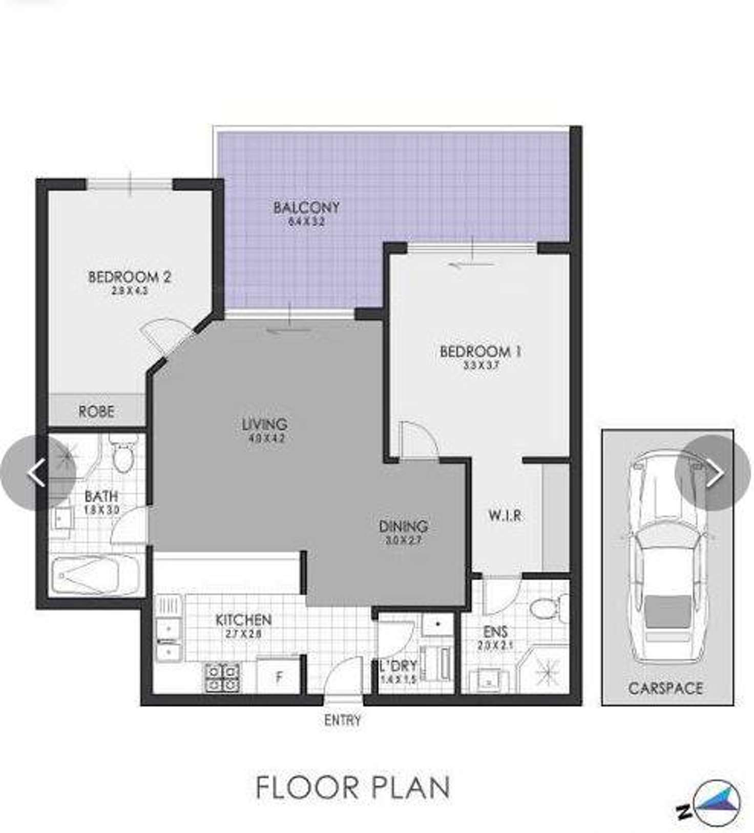 Floorplan of Homely apartment listing, 604/3-11 Orara Street, Waitara NSW 2077