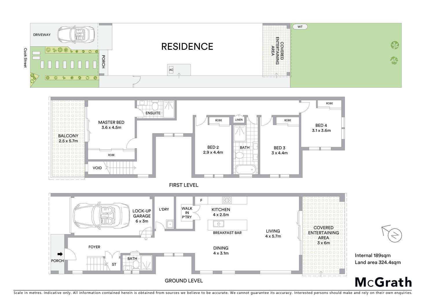 Floorplan of Homely semiDetached listing, 22 Cook Street, Telopea NSW 2117