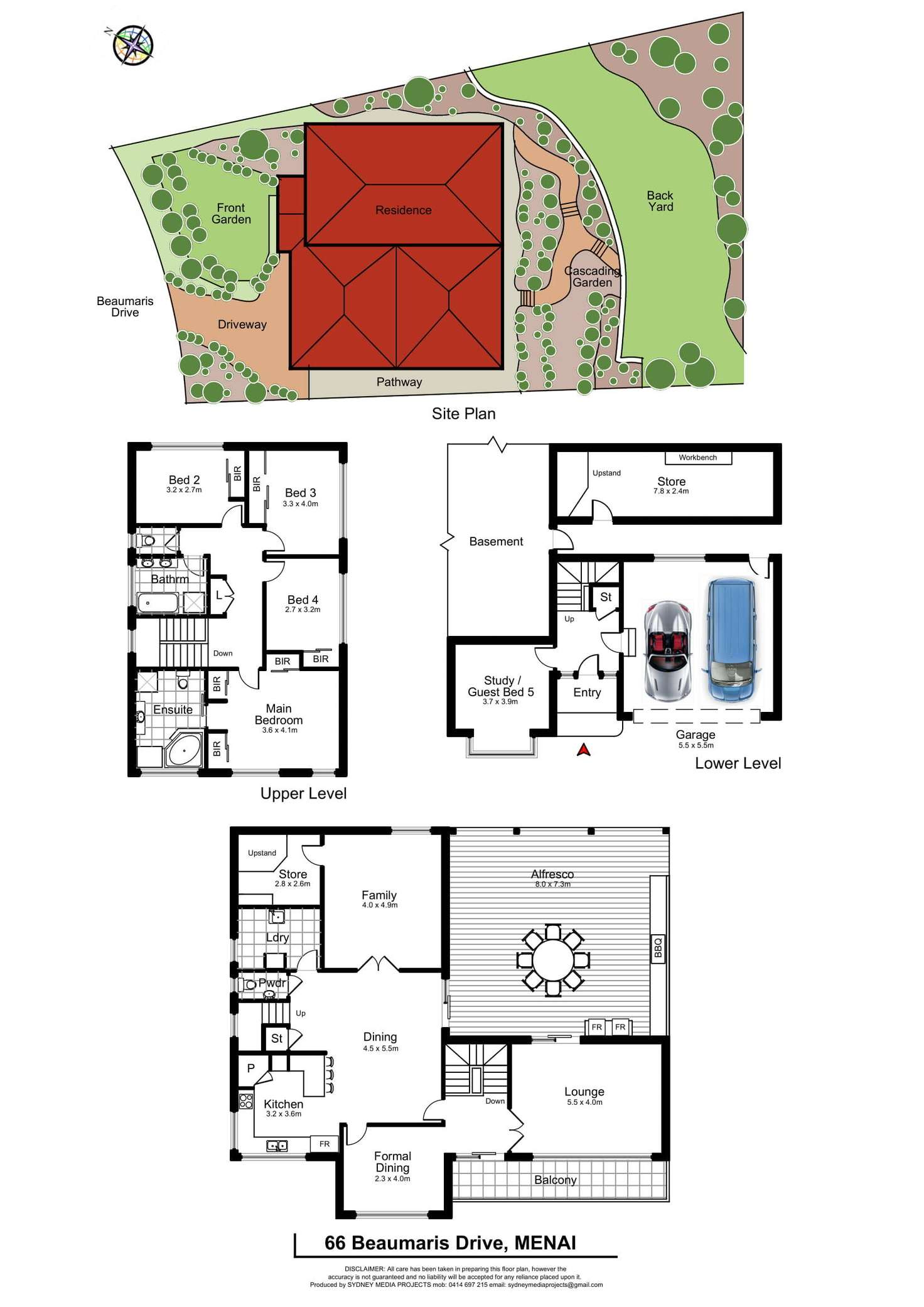 Floorplan of Homely house listing, 66 Beaumaris Drive, Menai NSW 2234