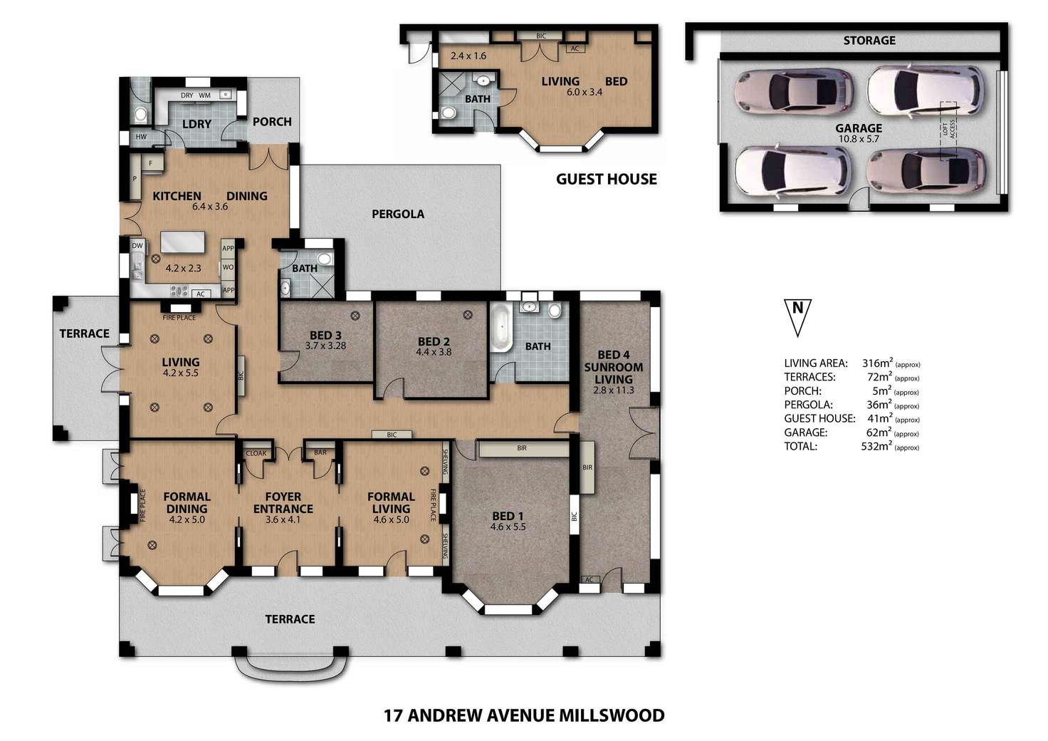 Floorplan of Homely house listing, 17 Andrew Avenue, Millswood SA 5034