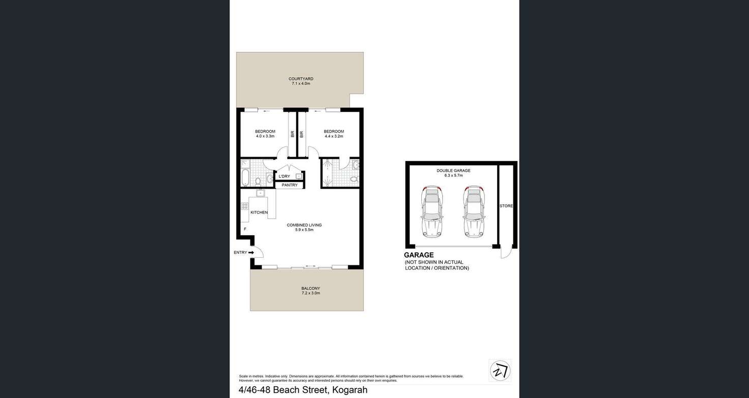 Floorplan of Homely apartment listing, 4/46 Beach Street, Kogarah NSW 2217