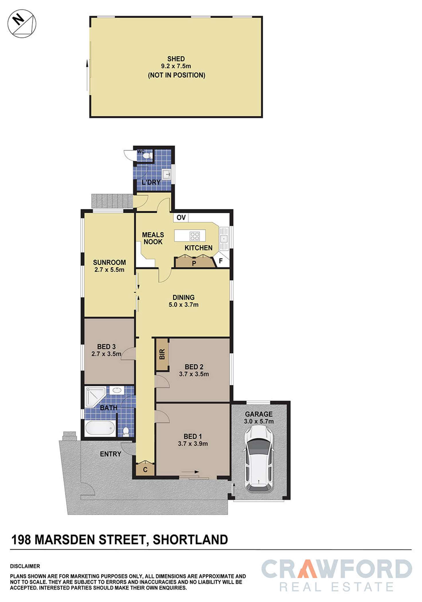 Floorplan of Homely house listing, 198 Marsden Street, Shortland NSW 2307