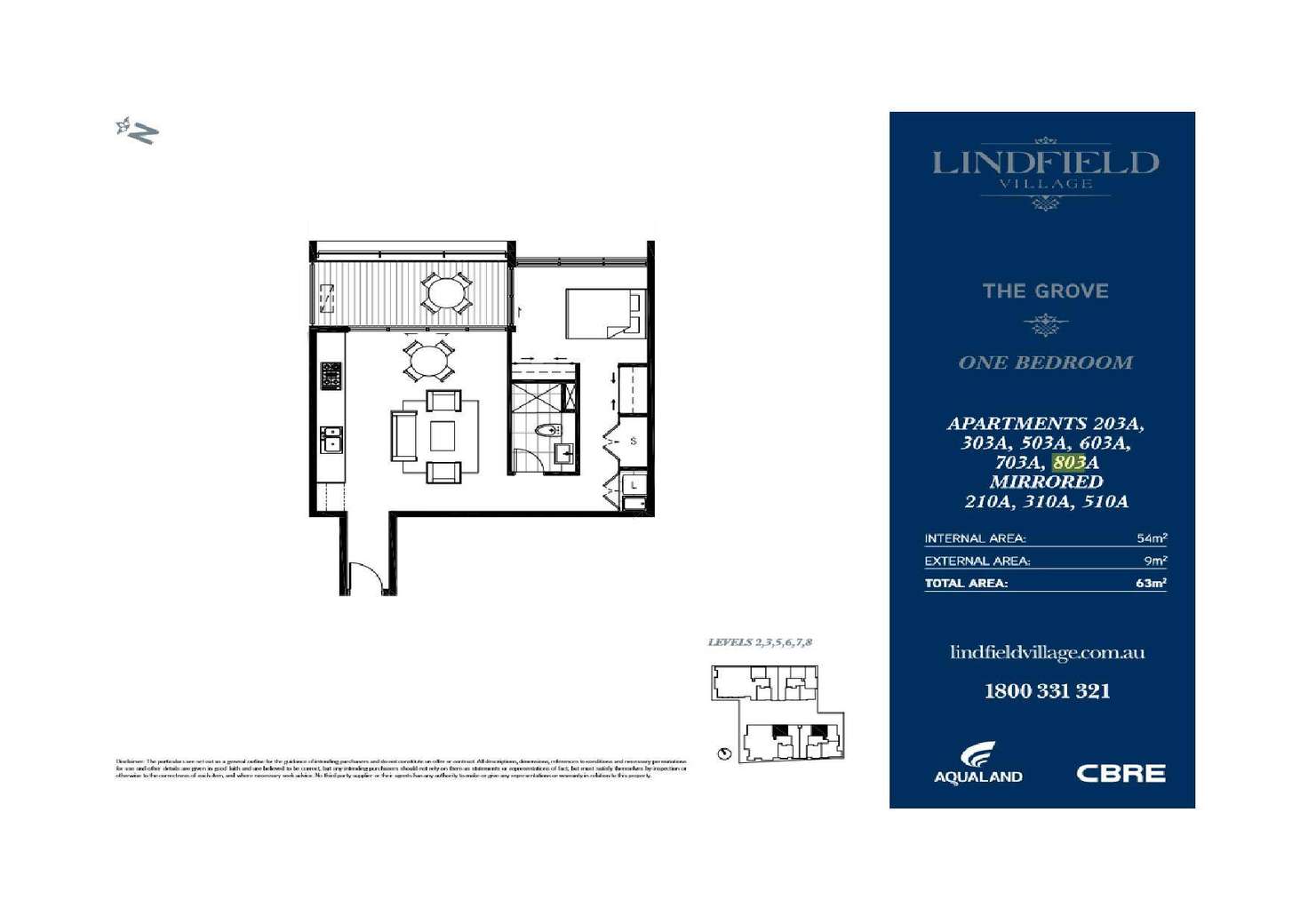 Floorplan of Homely apartment listing, 703/29 Lindfield Avenue, Lindfield NSW 2070