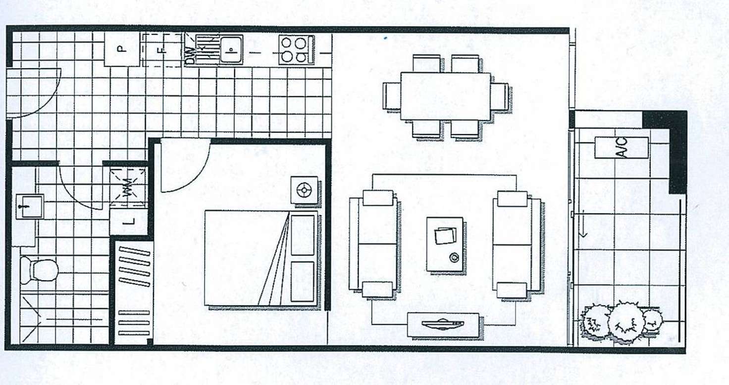 Floorplan of Homely apartment listing, 225/40 Stanley Street, Collingwood VIC 3066