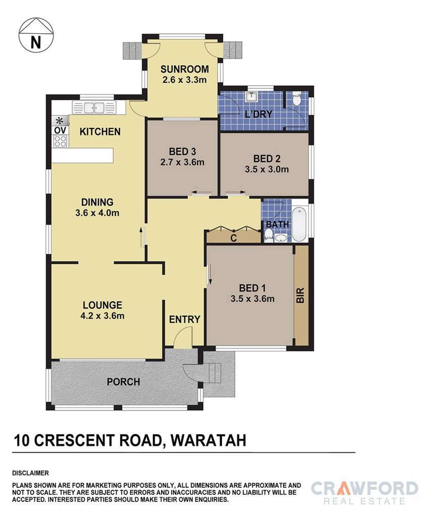 Floorplan of Homely house listing, 10 Crescent Road, Waratah NSW 2298