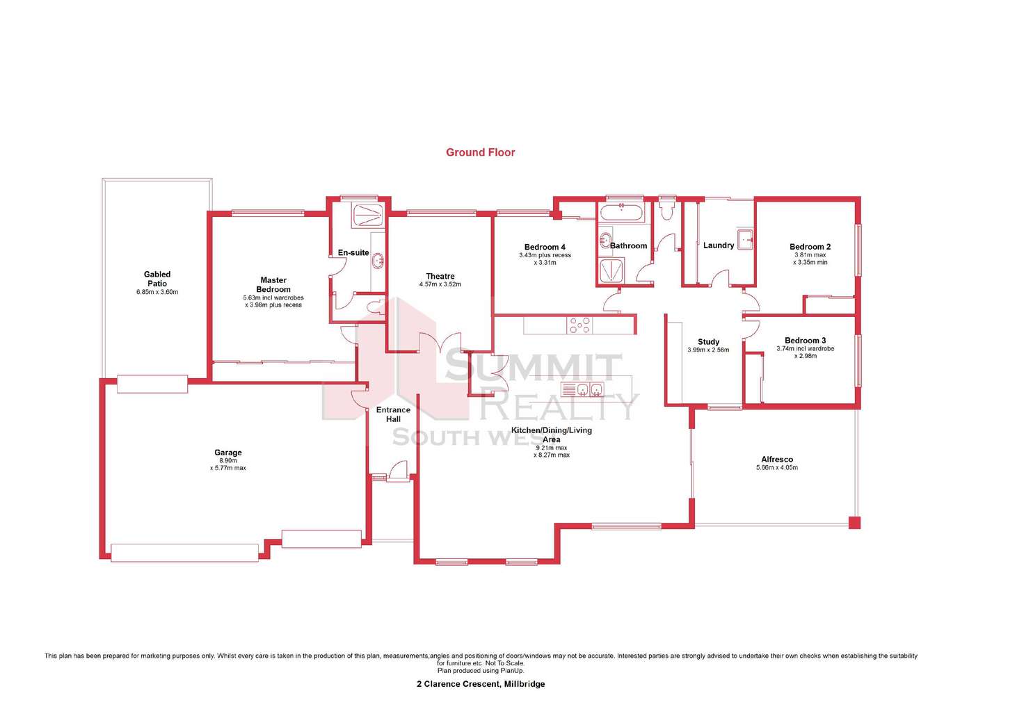 Floorplan of Homely house listing, 2 Clarence Crescent, Millbridge WA 6232