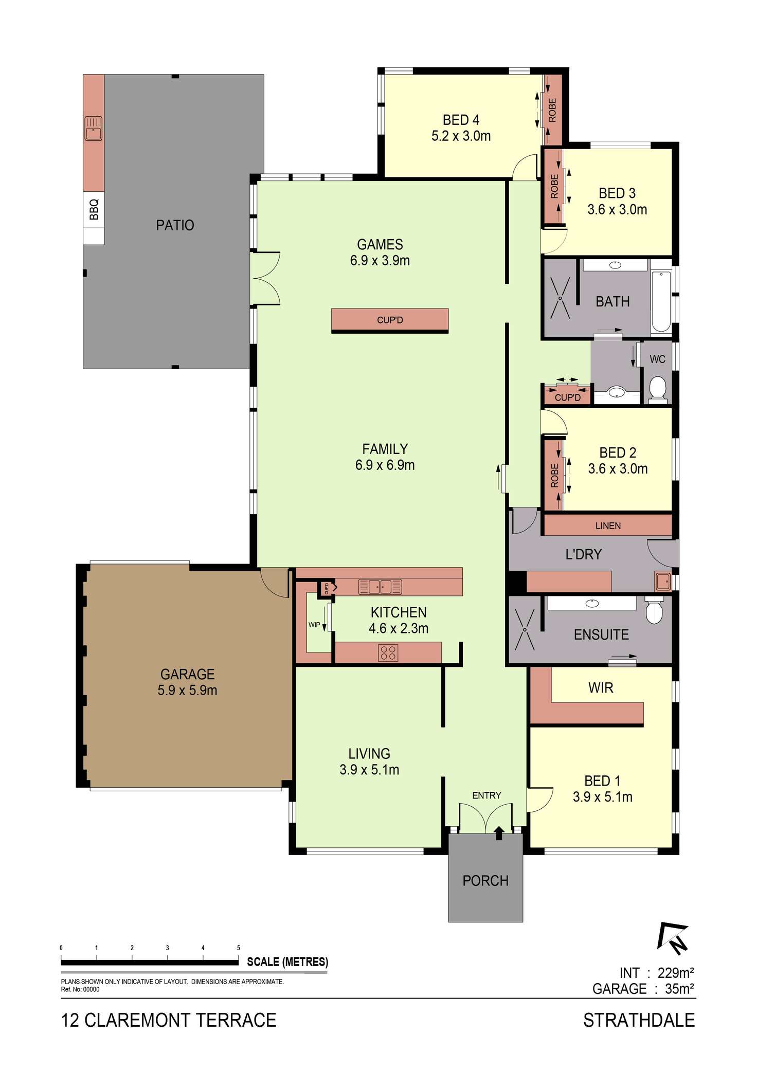 Floorplan of Homely house listing, 12 Claremont Terrace, Strathdale VIC 3550