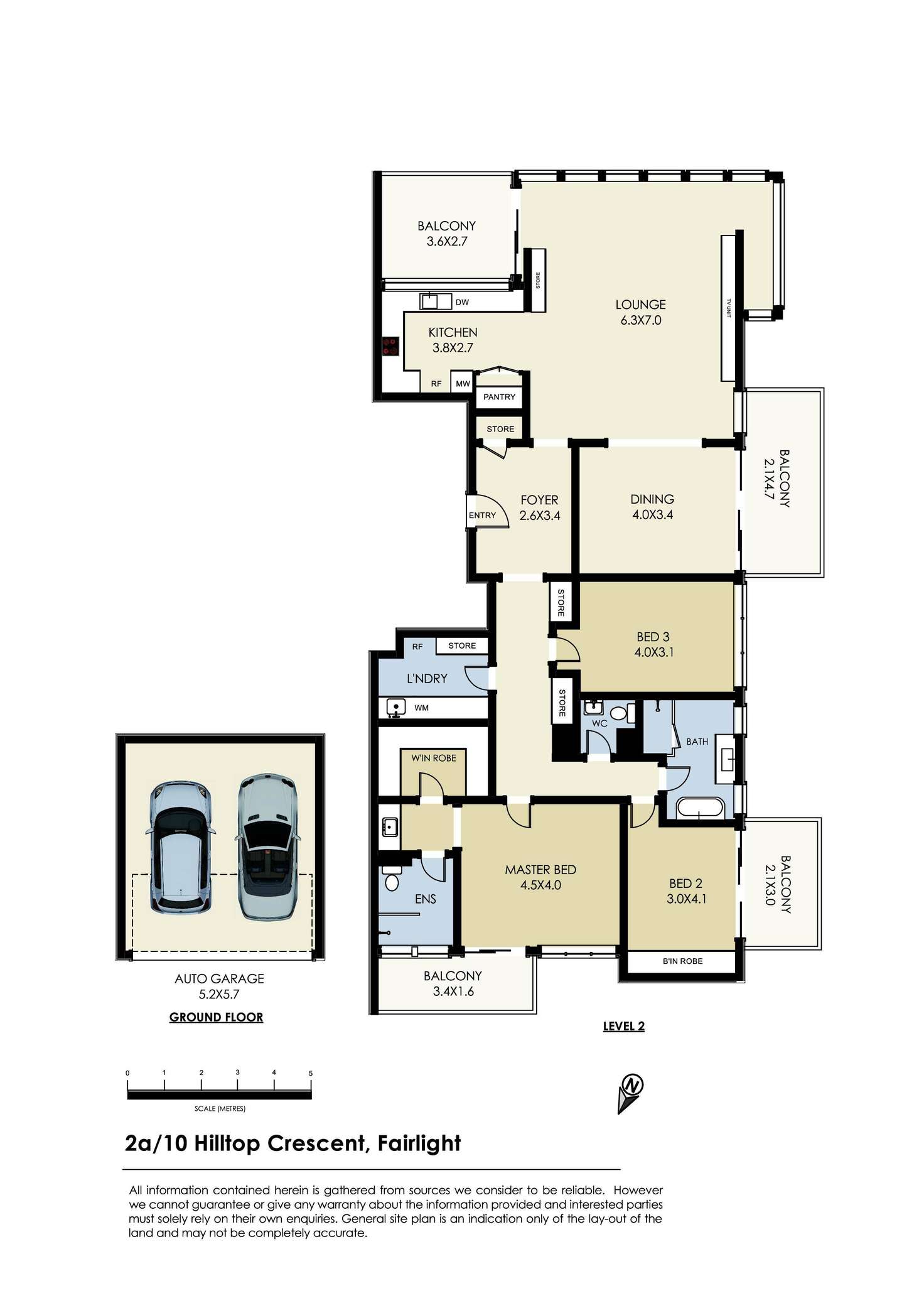 Floorplan of Homely apartment listing, 2A/10 Hilltop Crescent, Fairlight NSW 2094