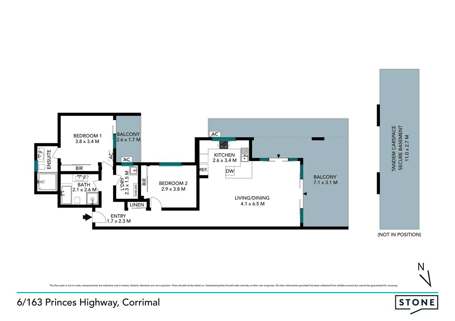 Floorplan of Homely apartment listing, 6/163 Princes Highway, Corrimal NSW 2518