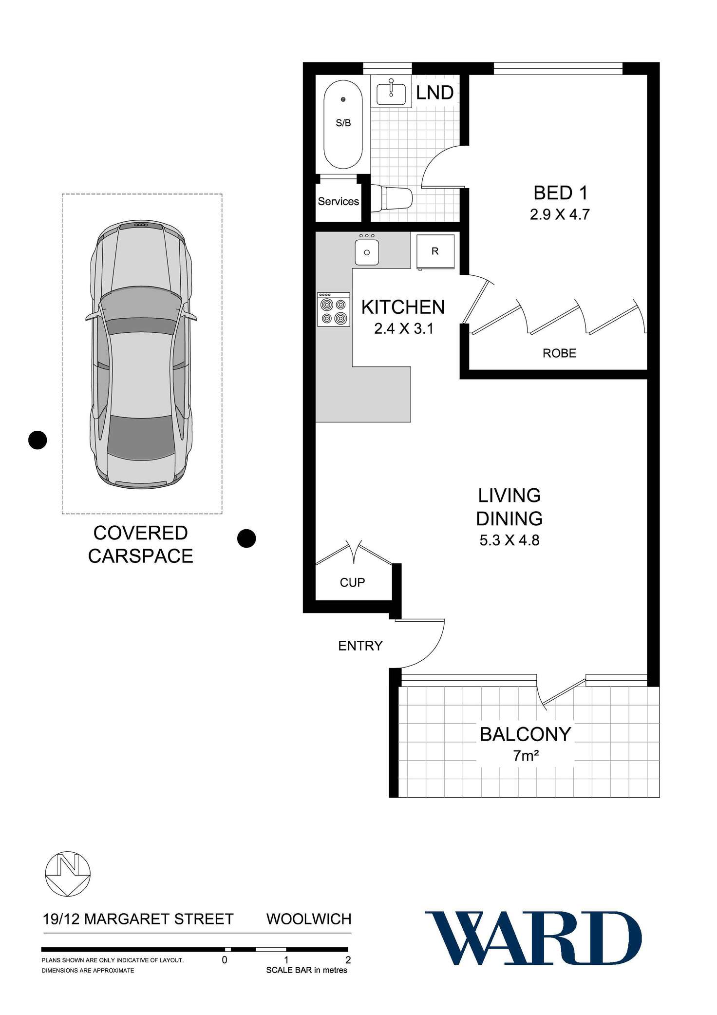 Floorplan of Homely apartment listing, 19/12 Margaret Street, Hunters Hill NSW 2110
